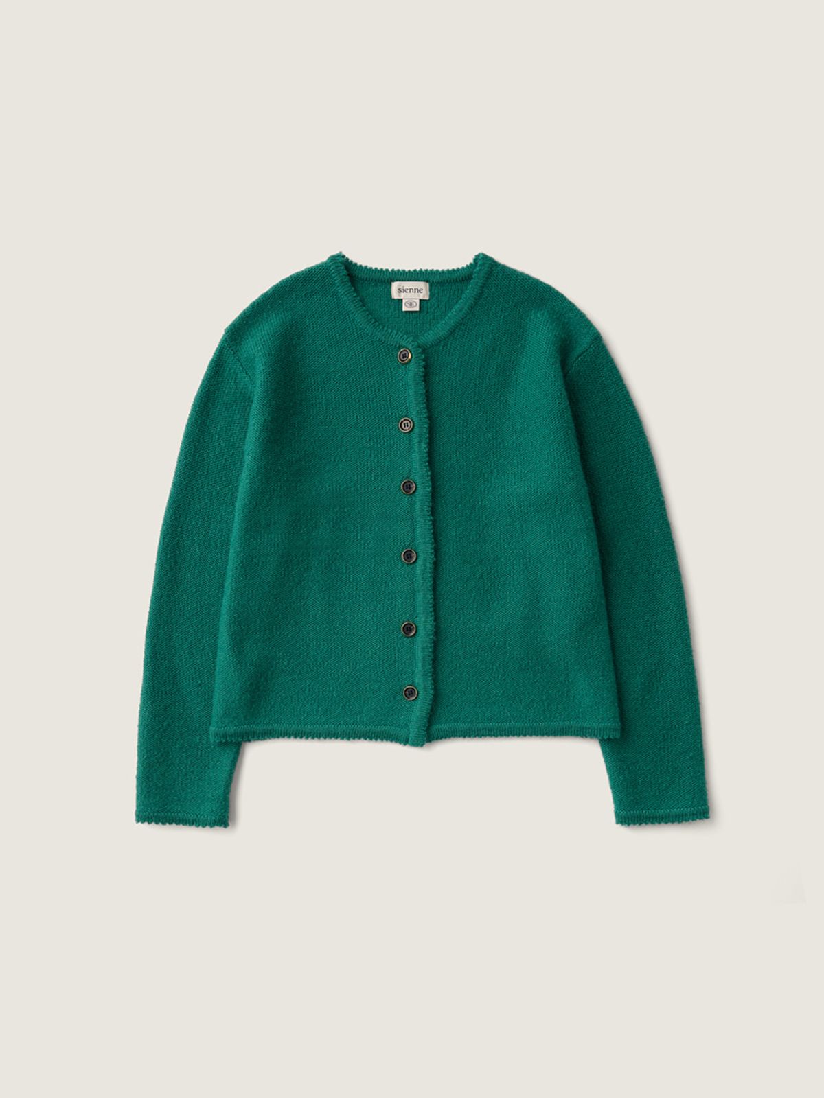 시엔느(SIENNE) Blanche Wool Cardigan (Teal Green)