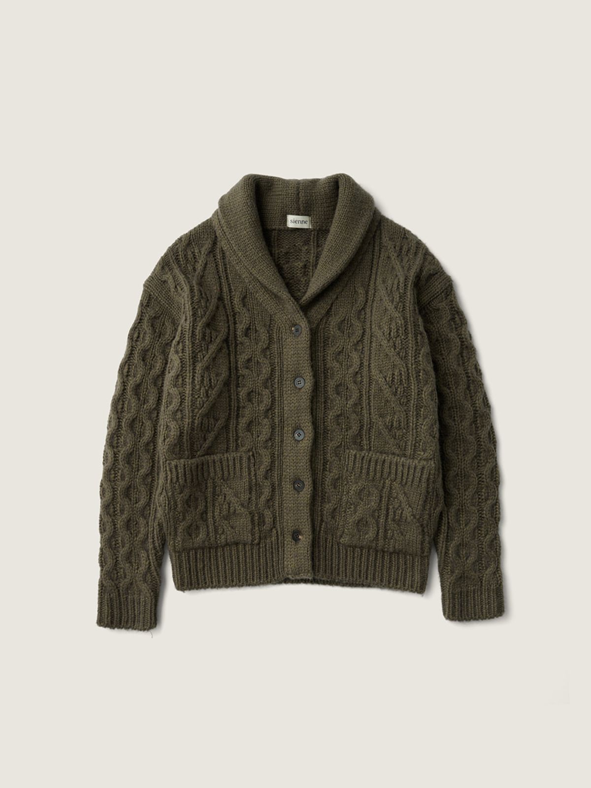 시엔느(SIENNE) Grand Papa Cardigan (Khaki)