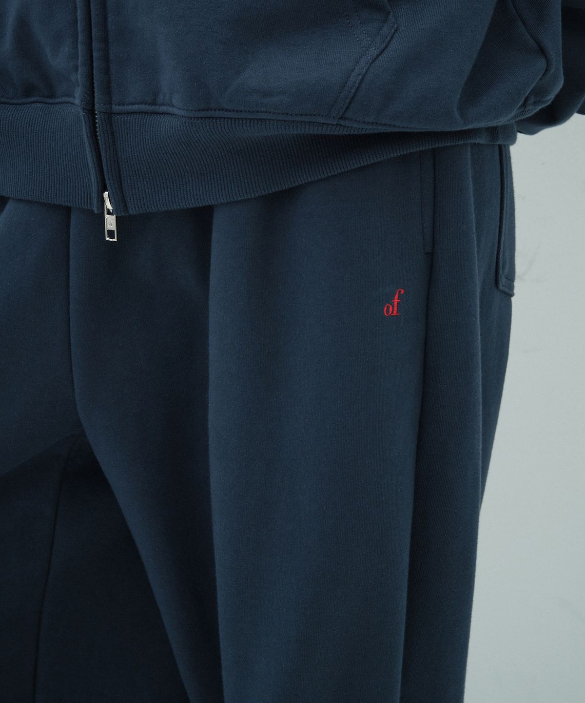 오버듀플레어(OVERDUEFLAIR) TWO-WAY WIDE SWEAT PANTS_NAVY