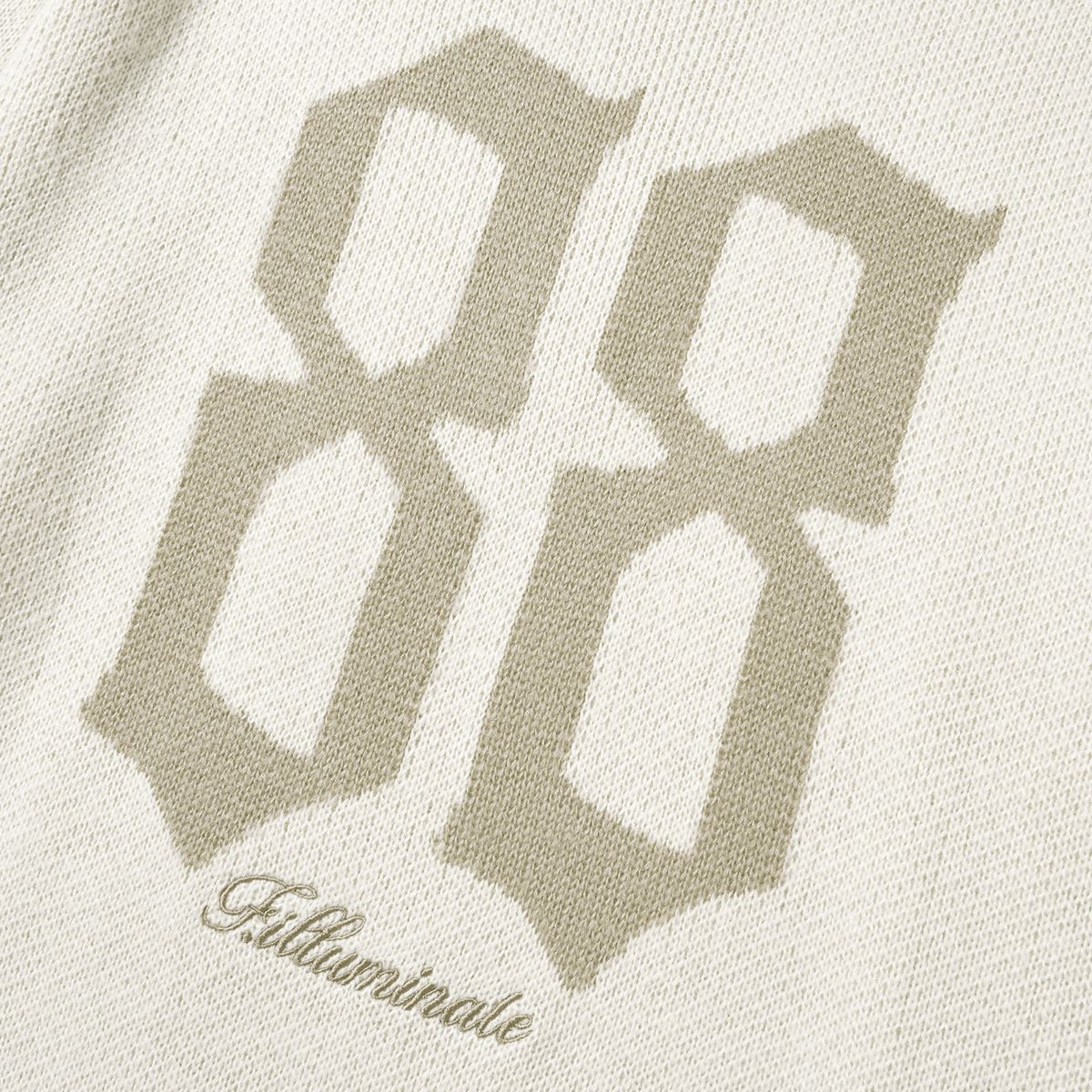 필루미네이트(FILLUMINATE) 88 자가드 라운드 니트-아이보리
