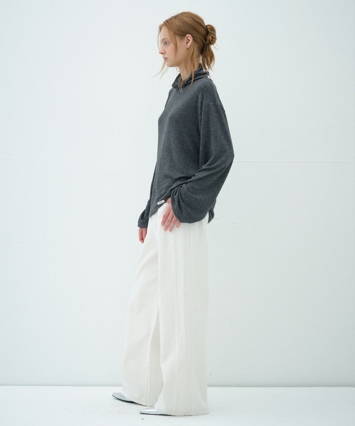 오버듀플레어(OVERDUEFLAIR) COTTON WIDE DENIM PANTS_WHITE