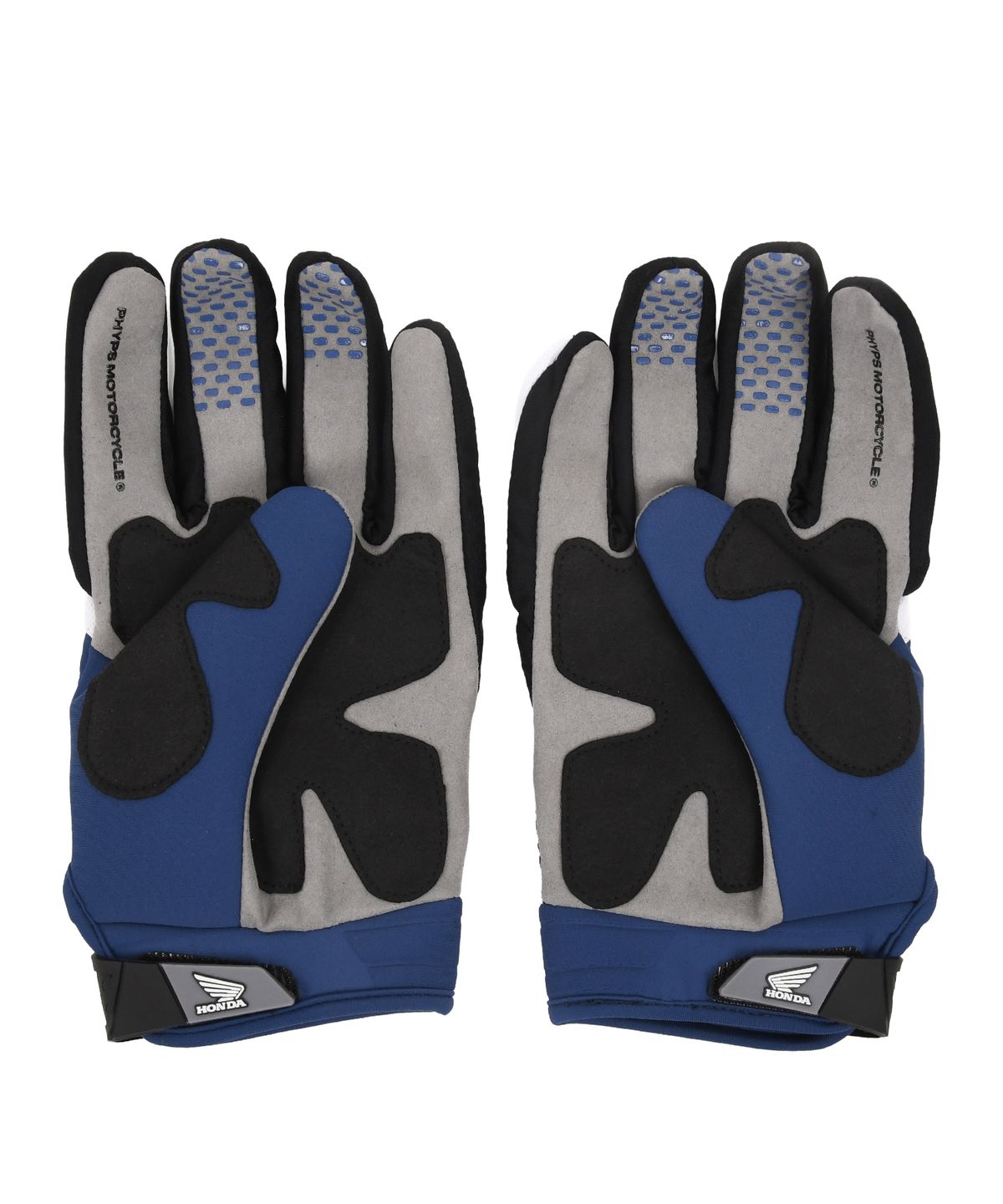 핍스 모터사이클(PHYPS MOTORCYCLE) Velcro Motorcycle Gloves Blue