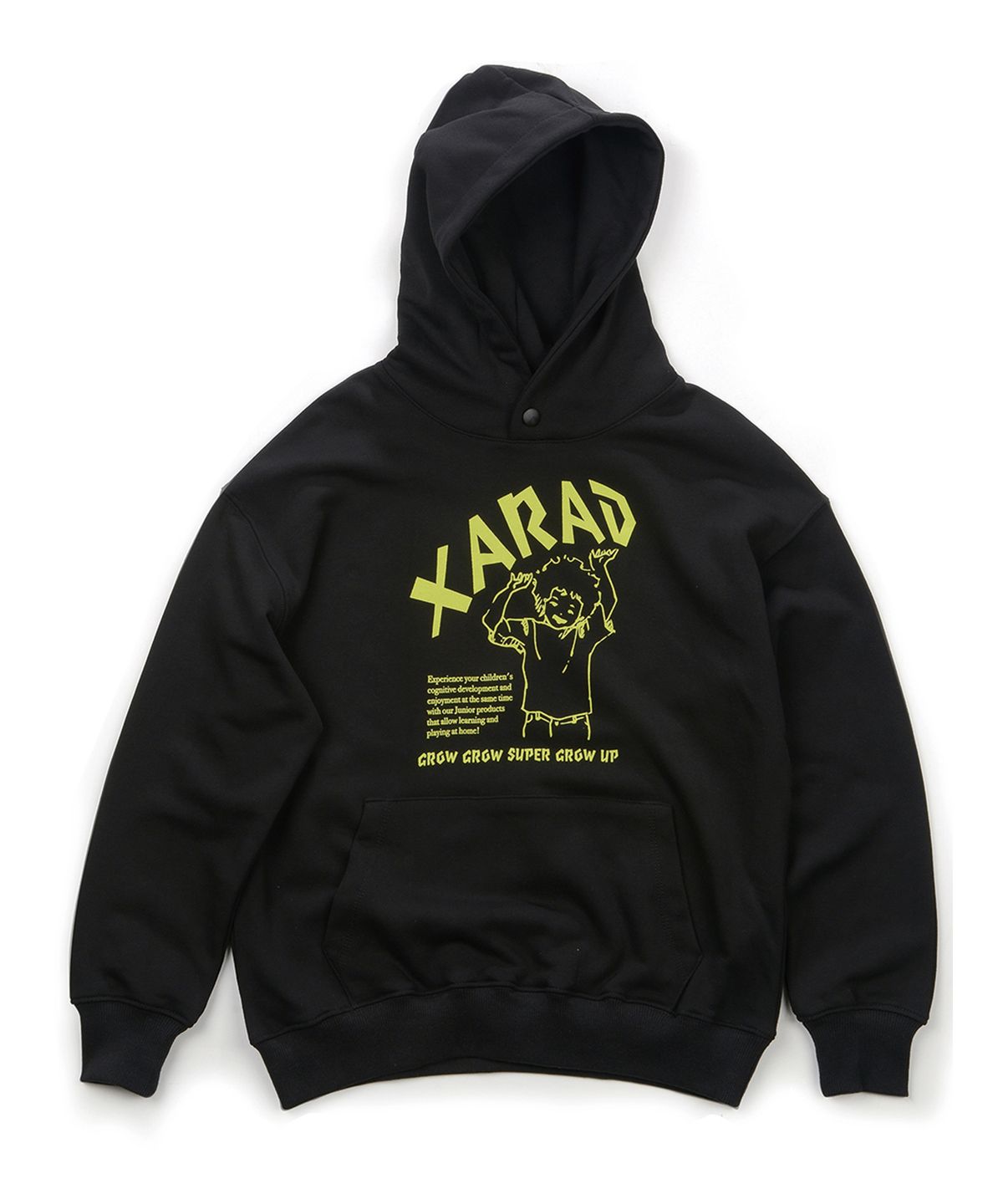 자라드(XARAD) 그로우 후디_블랙