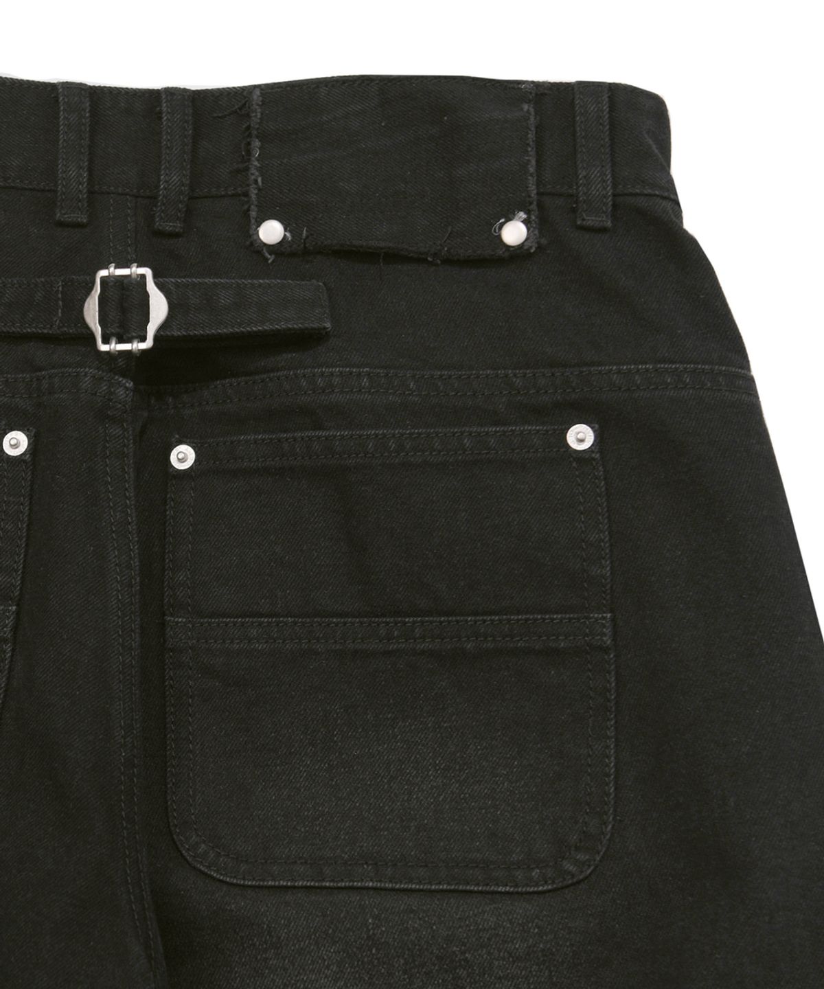 핍스 모터사이클(PHYPS MOTORCYCLE) Vintage Old Denim Pants Black