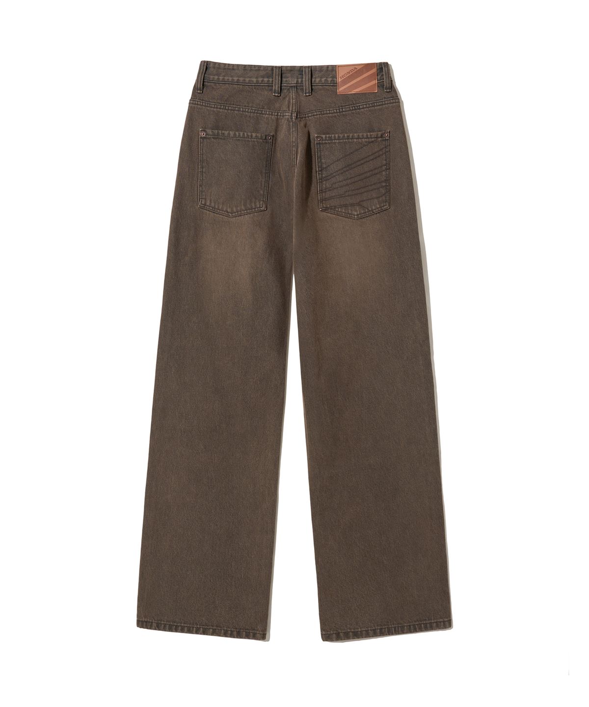 핍스 모터사이클(PHYPS MOTORCYCLE) Wing Logo Denim Pants Brown