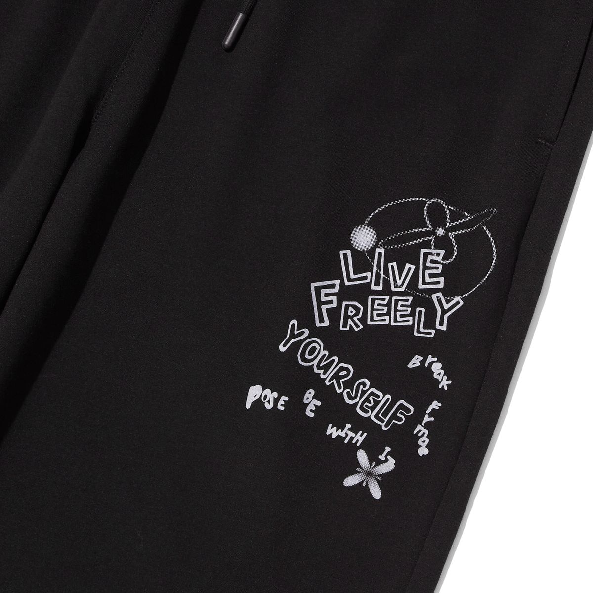 인터크루(INTERCREW) 키치세미와이드트레이닝 블랙 ITZ3RL01ABK