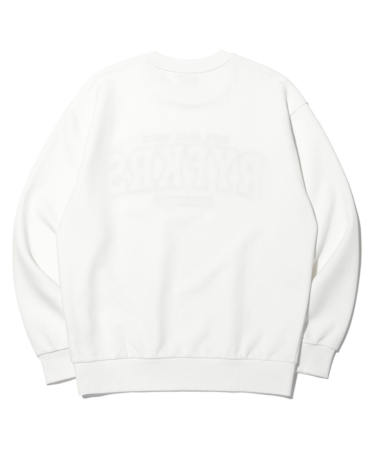 레이피커스(RAYFIKERS) 블리스 로고 패치 맨투맨 MQ6TU137_OFF WHITE