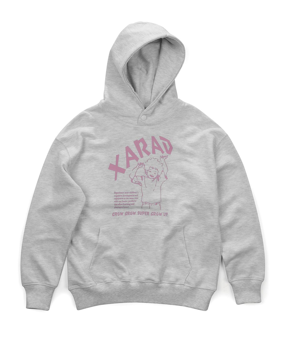 자라드(XARAD) 그로우 후디_라이트 그레이