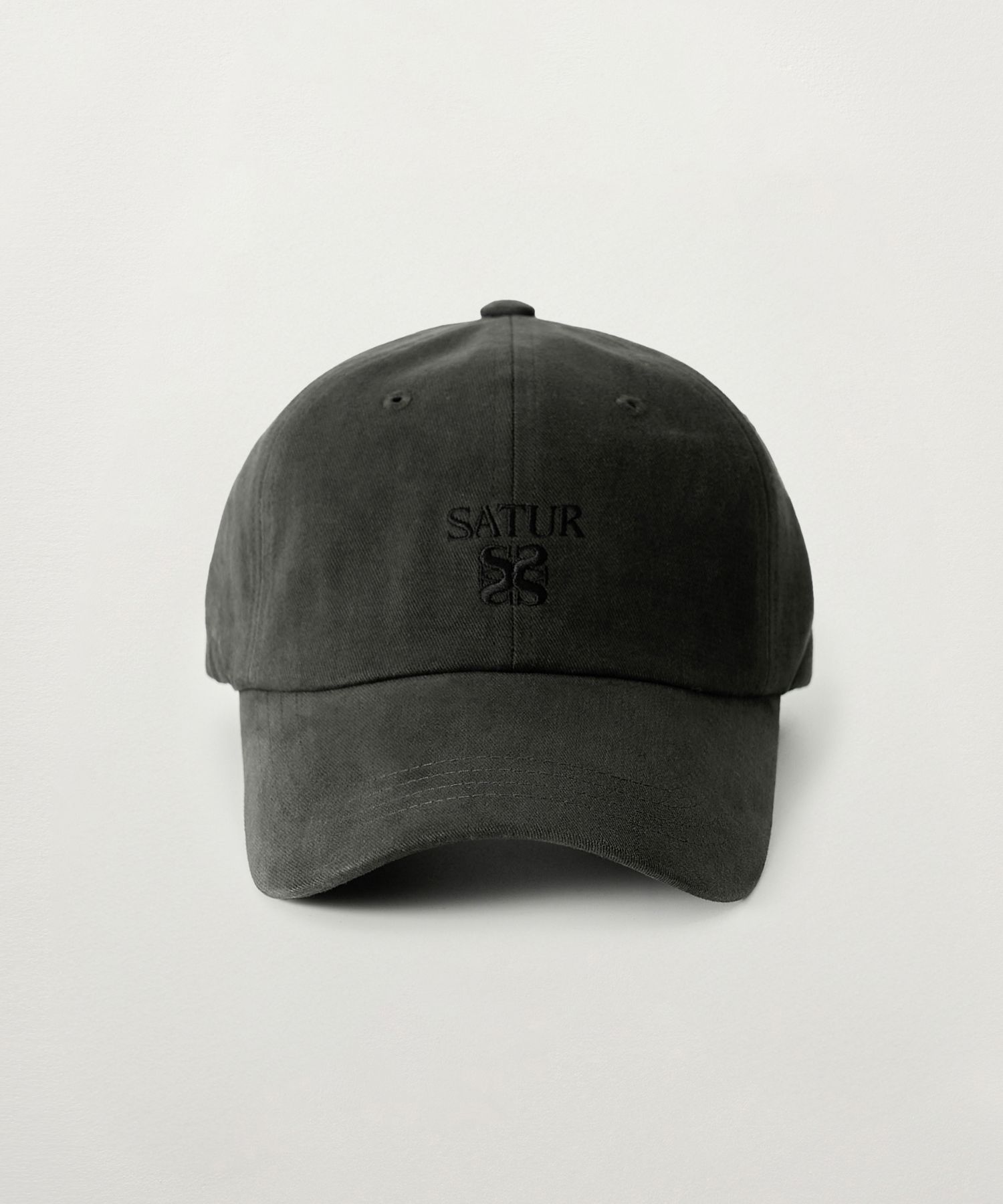 MUSINSA | SATUR Lauren Apero Small Logo Ball Cap Charcoal