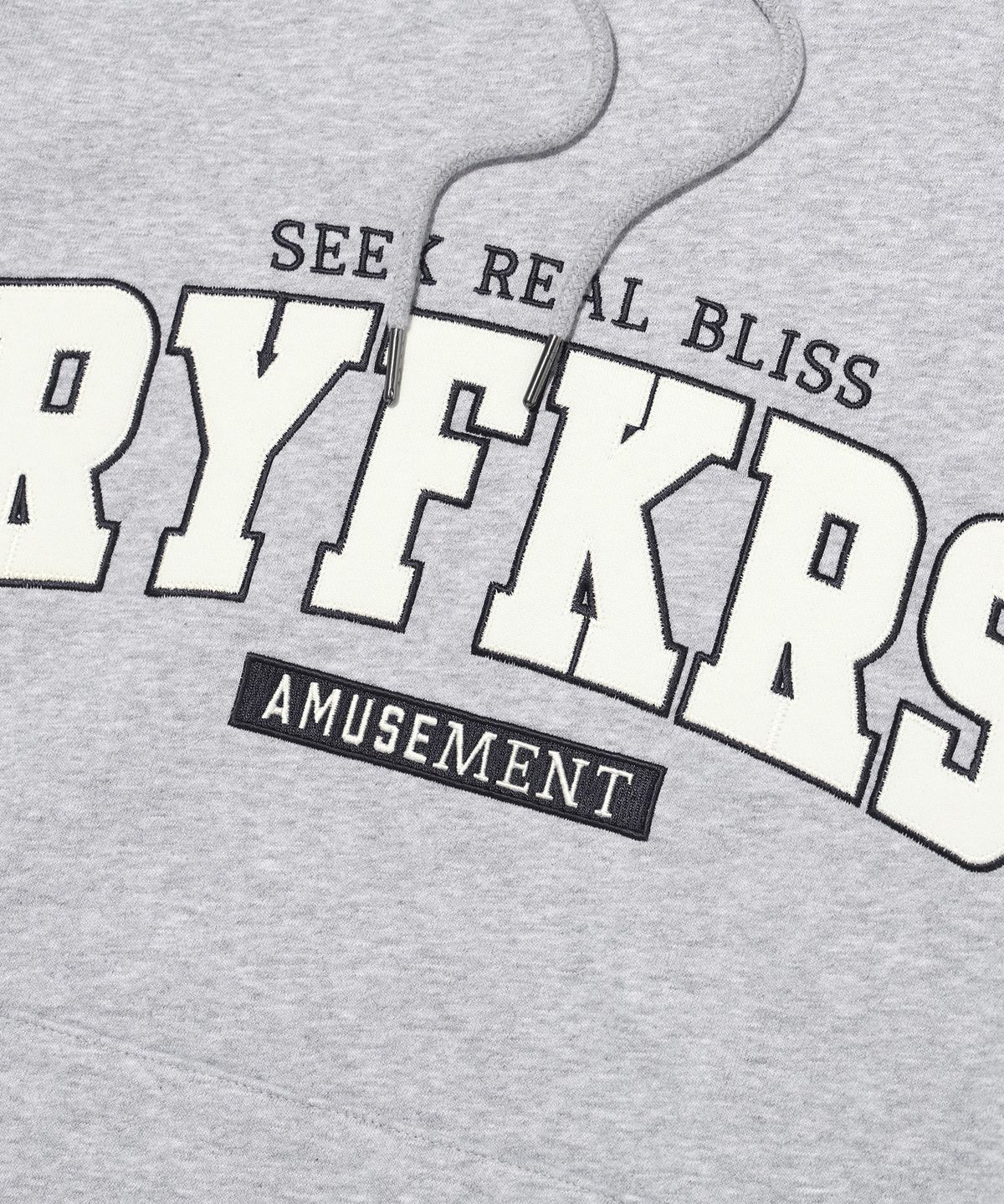 레이피커스(RAYFIKERS) 블리스 로고 패치 후디 MQ6TU138_MELANGE GREY