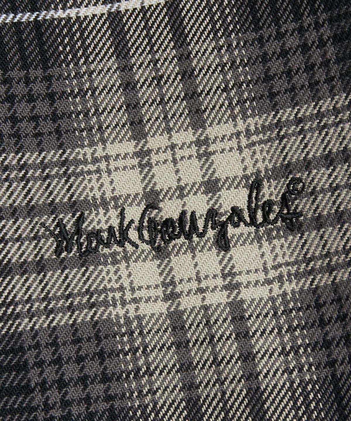마크곤잘레스(MARK GONZALES) 사인로고 플란넬 체크 긴팔 셔츠 - BLACK