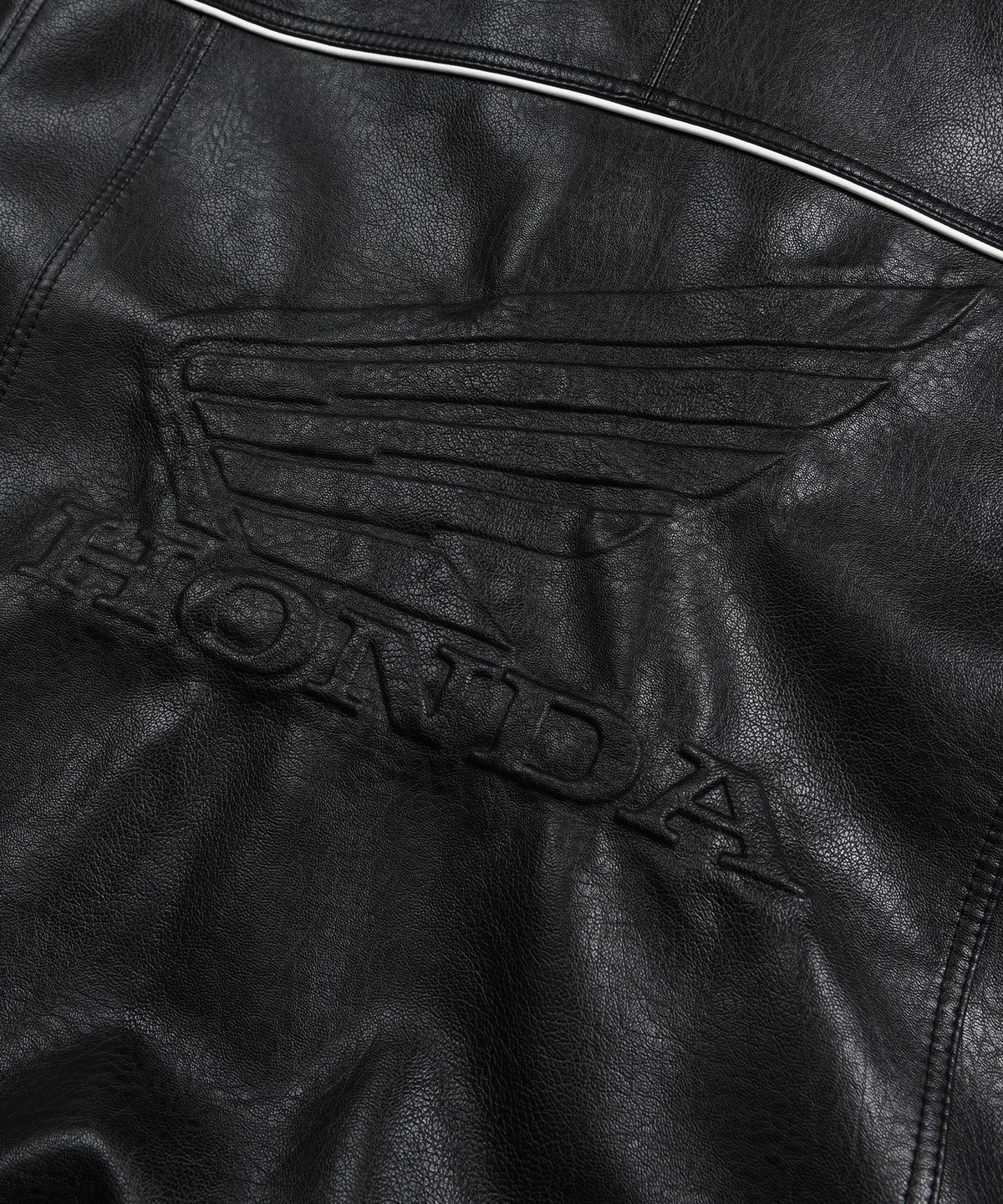 핍스 모터사이클(PHYPS MOTORCYCLE) Motorcycle Piping Leather Jacket Black
