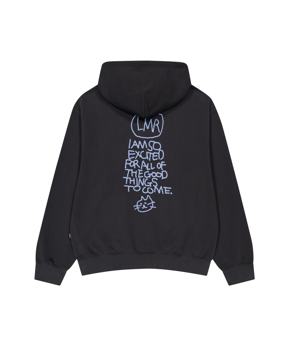 엘엠알(LMR) 심볼 로고 드로잉 그래픽 후드 CHARCOAL