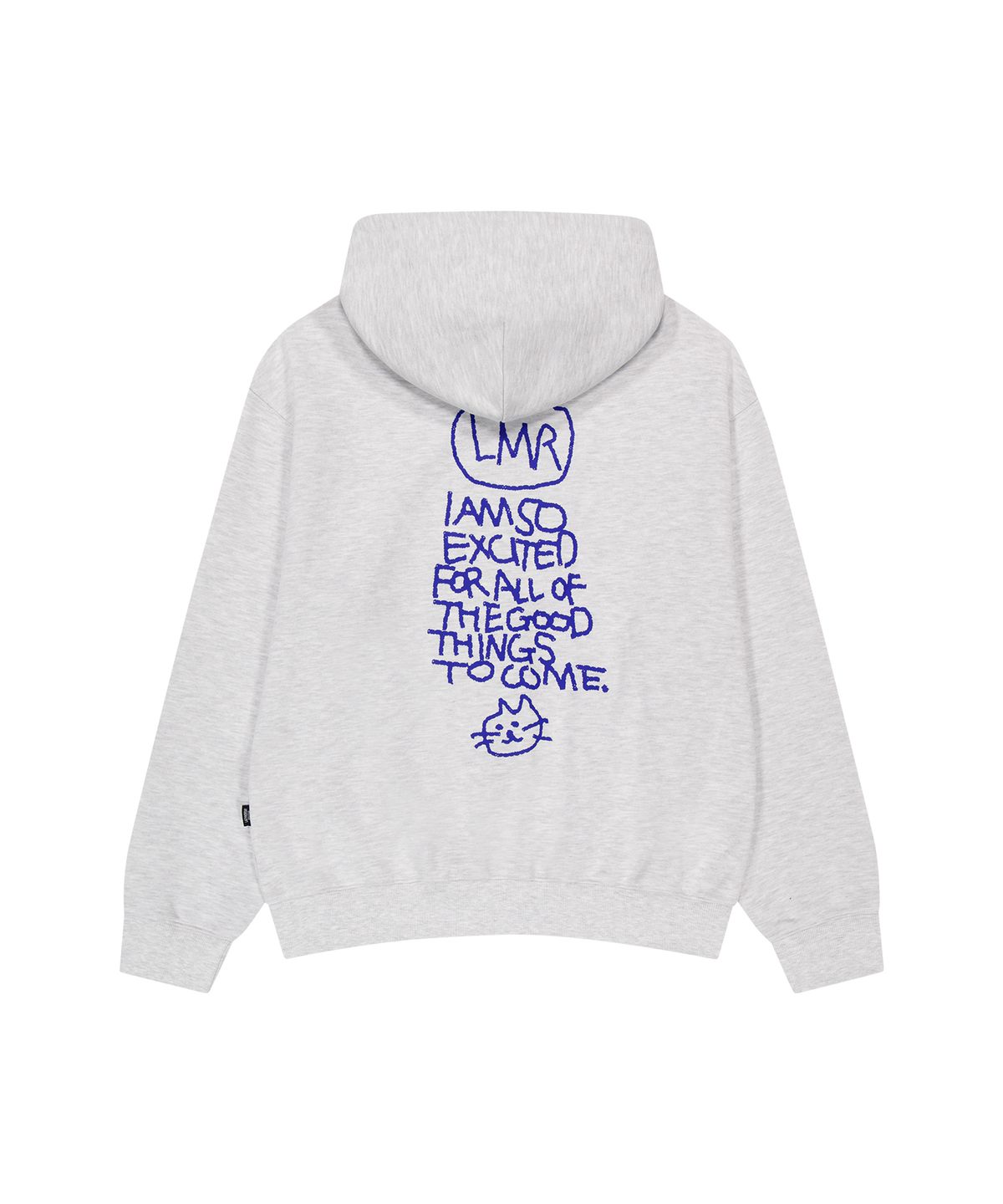 엘엠알(LMR) 심볼 로고 드로잉 그래픽 후드 LIGHT GREY