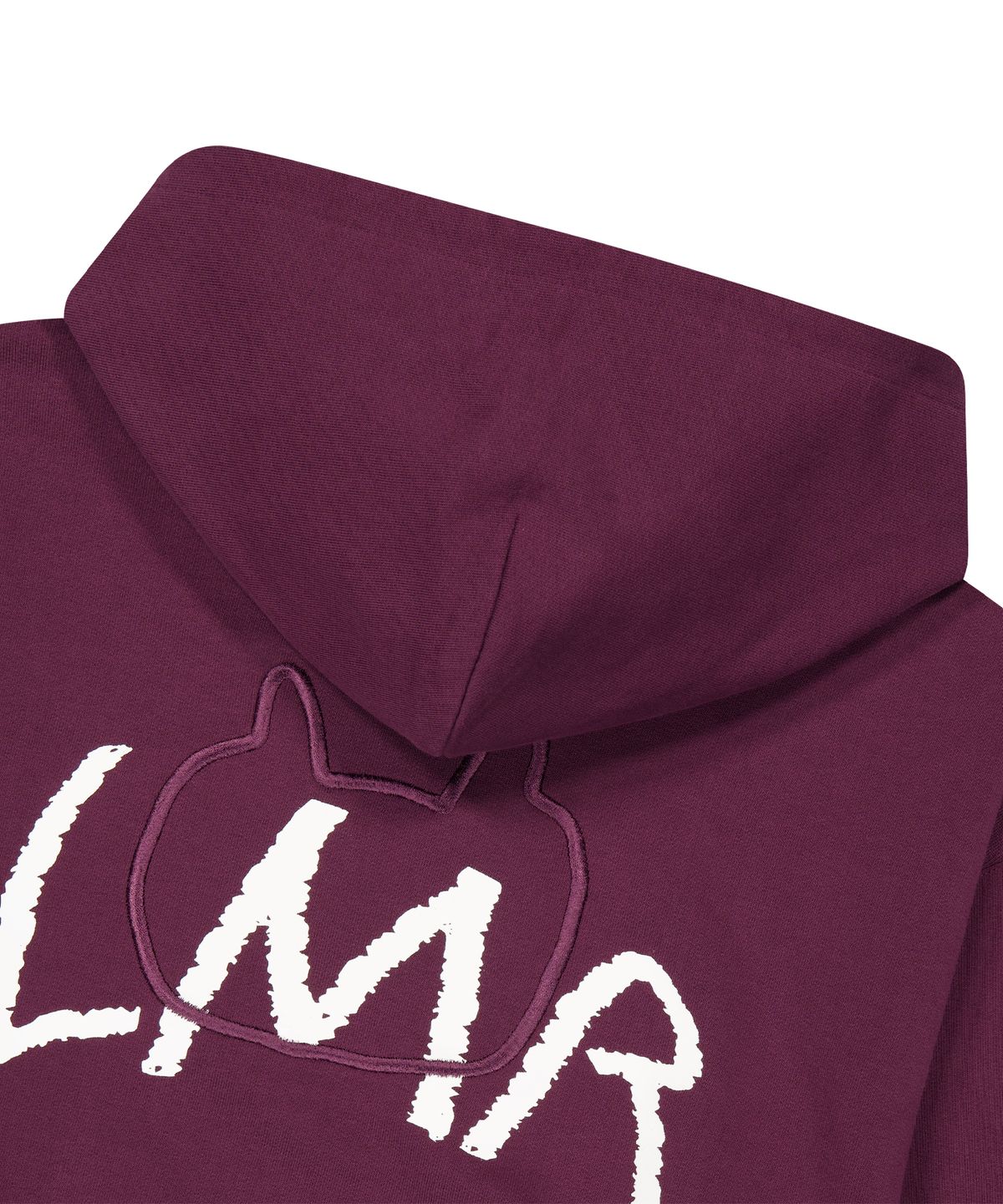 엘엠알(LMR) 실리콘 와펜 빅로고 후드 PLUMBERRY