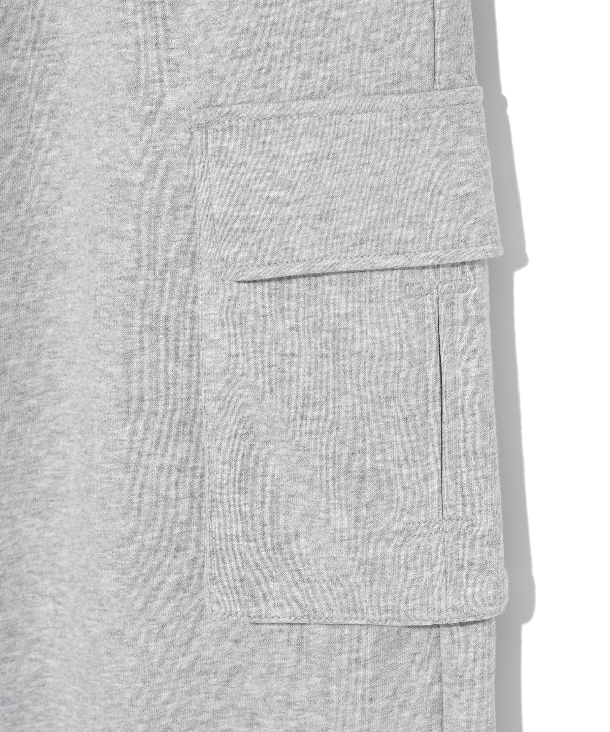 레이피커스(RAYFIKERS) 카고 와이드 스웨트 팬츠 MQ6PU182_MELANGE GREY