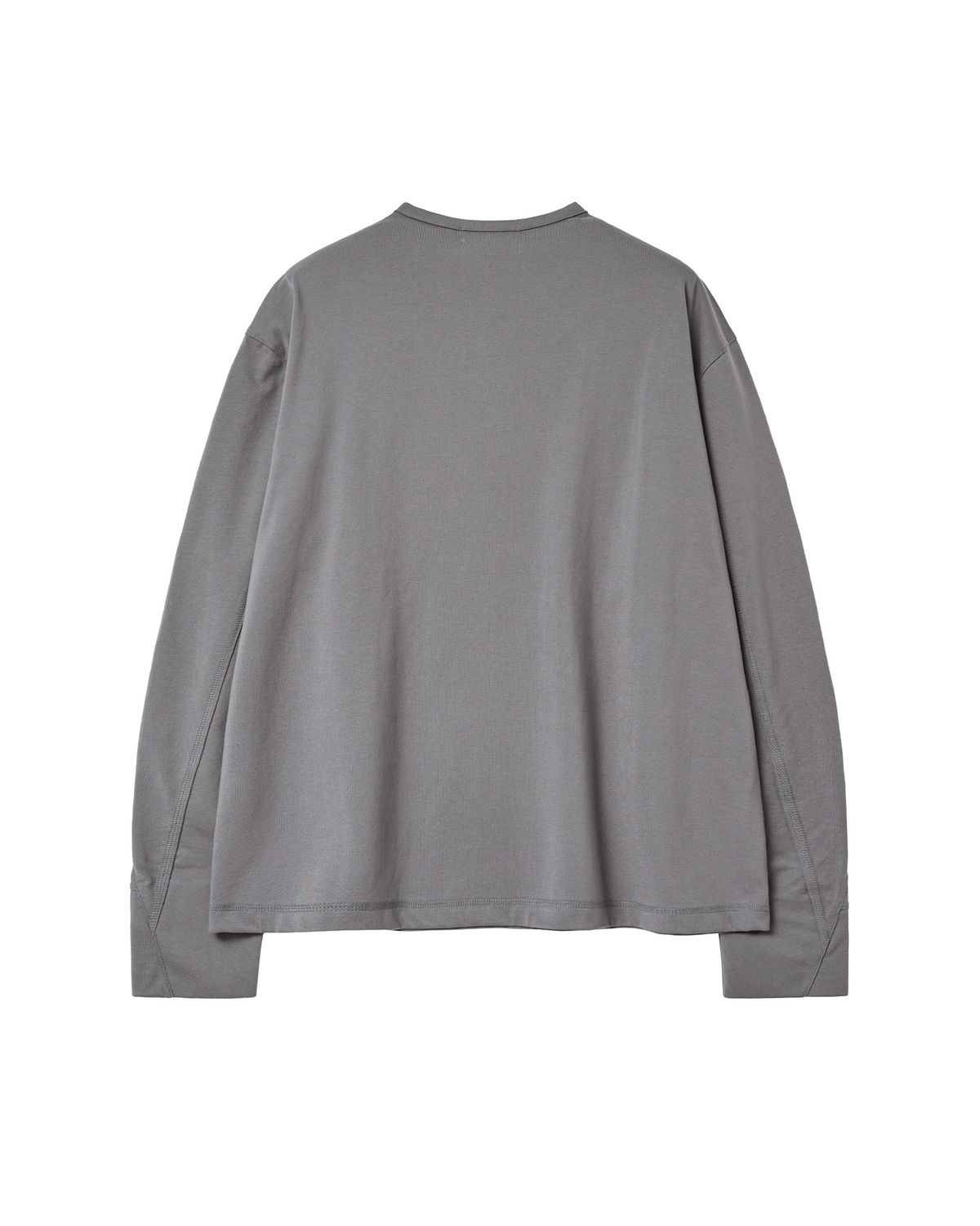 미세키서울 맨(MISEKISEOUL MEN) Diagonal henley neck long sleeves CHARCOAL
