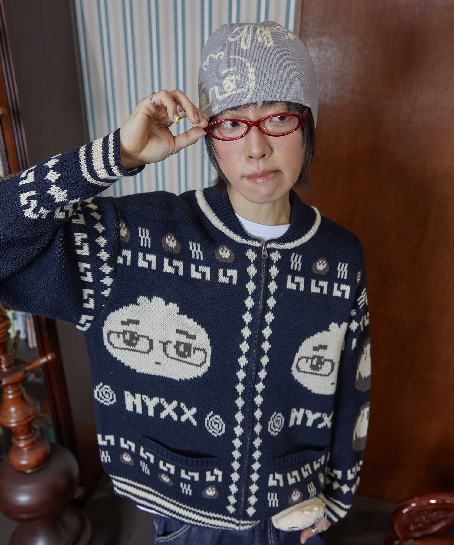 MUSINSA | NYXX NYGD BEANIE GREY