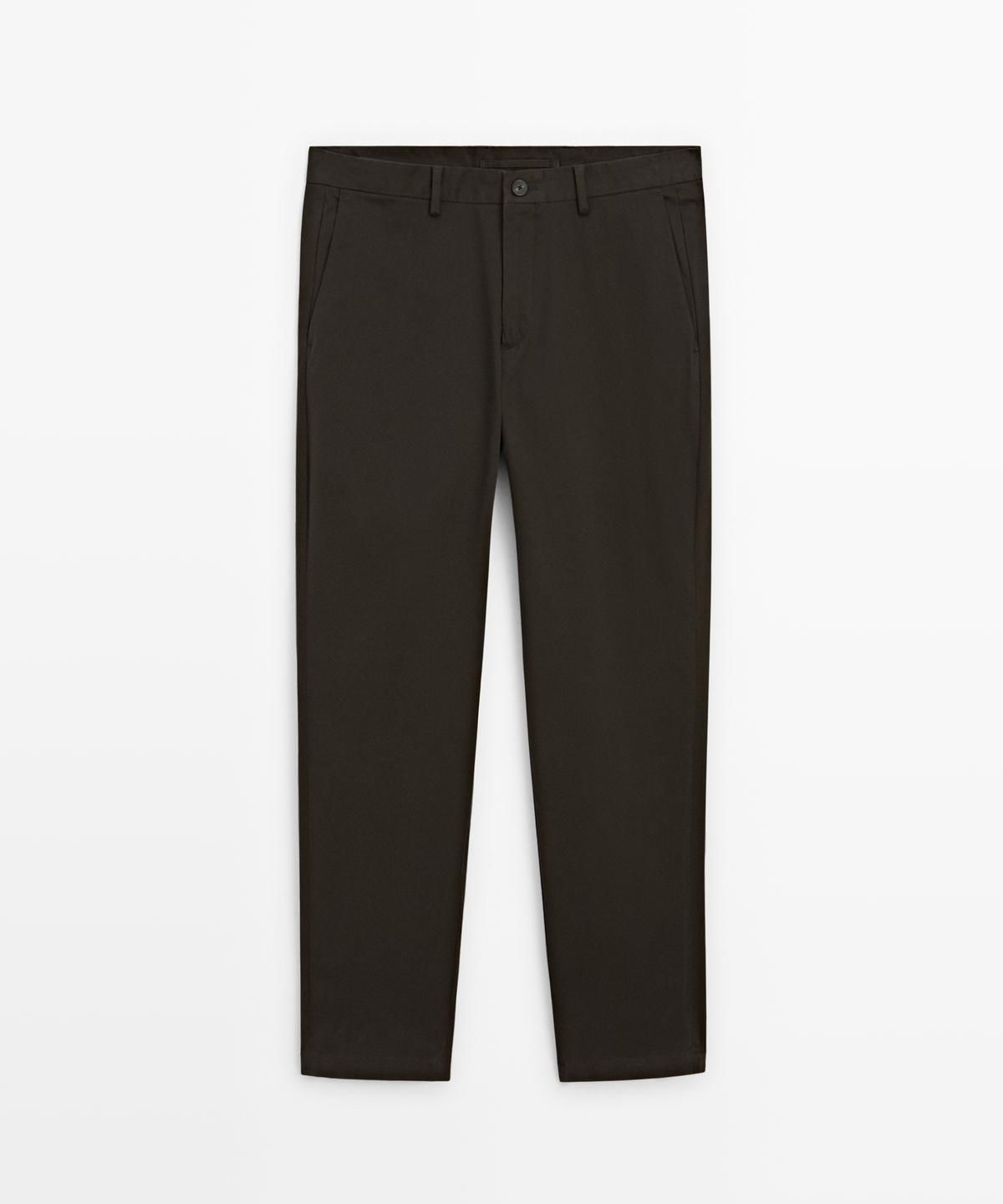 마시모두띠(MASSIMO DUTTI) 코튼 슬림핏 팬츠