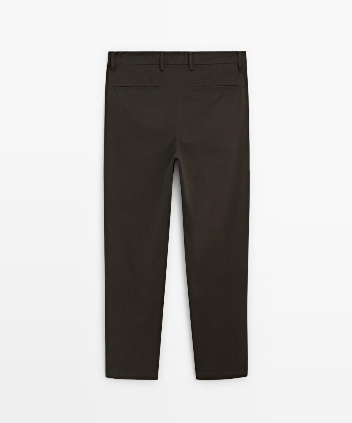 마시모두띠(MASSIMO DUTTI) 코튼 슬림핏 팬츠