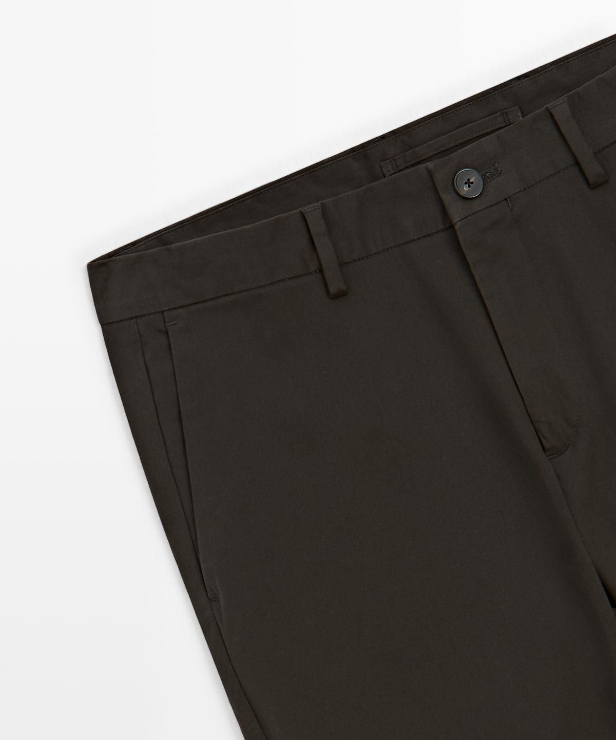 마시모두띠(MASSIMO DUTTI) 코튼 슬림핏 팬츠