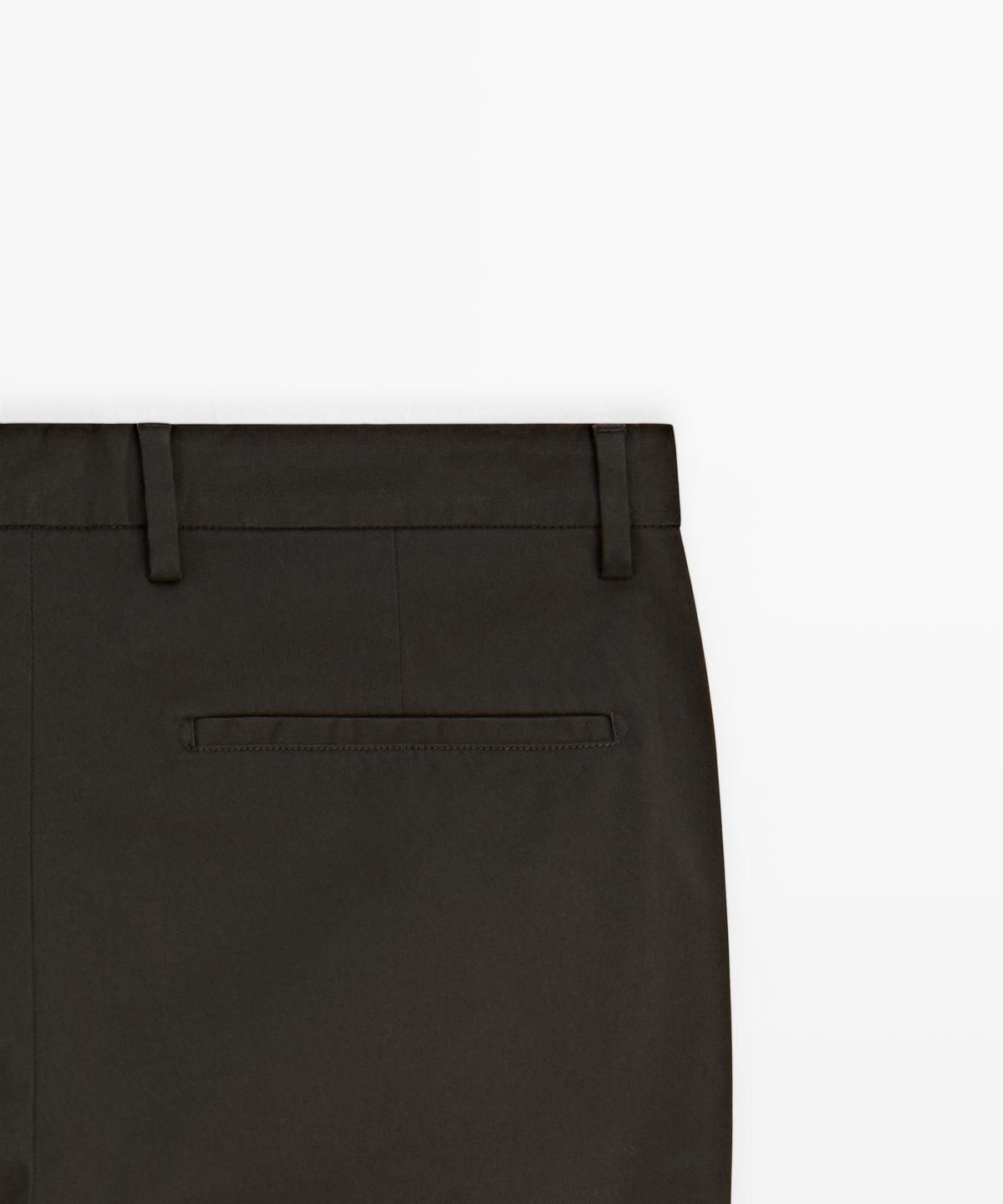 마시모두띠(MASSIMO DUTTI) 코튼 슬림핏 팬츠