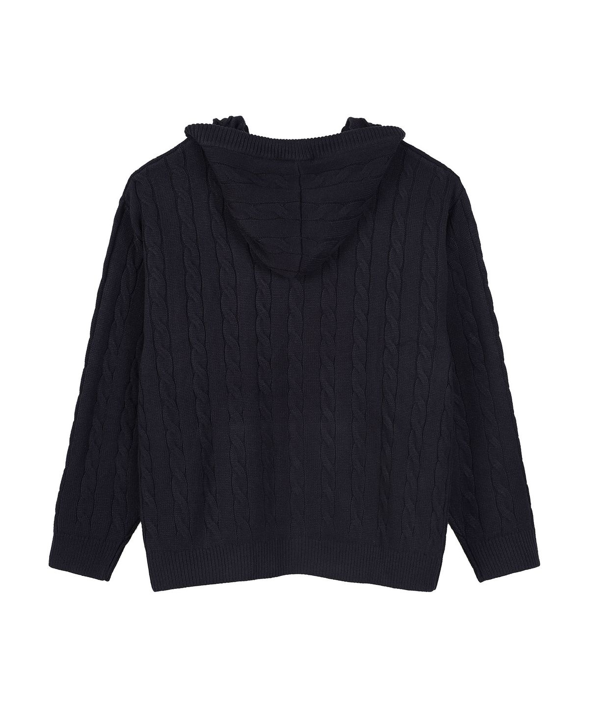 아웃도어 프로덕츠(OUTDOOR PRODUCTS) CABLE KNIT ZIP-UP HOODIE (NAVY)
