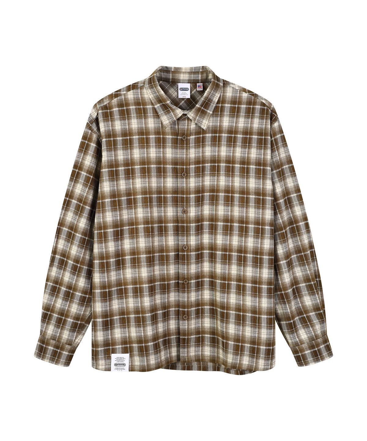 아웃도어 프로덕츠(OUTDOOR PRODUCTS) RETRO CHECK SHIRT (KHAKI)