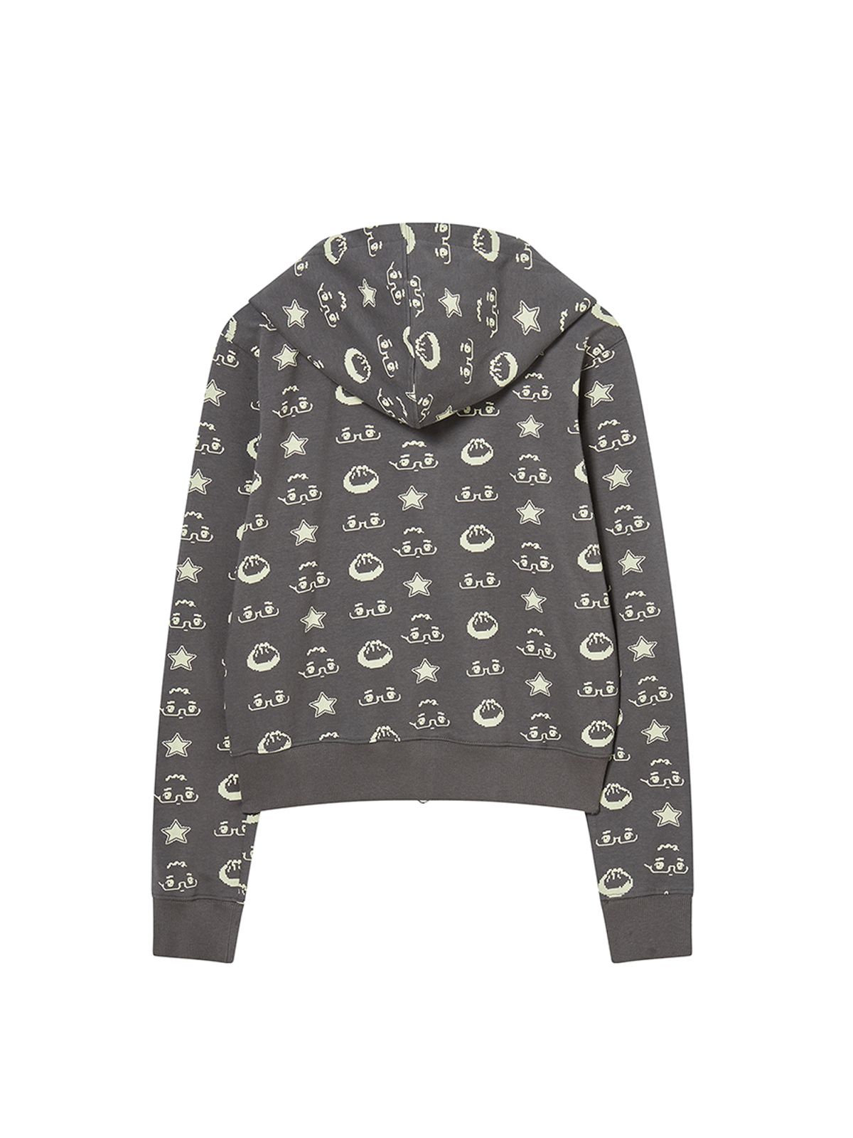 엔와이엑스엑스(NYXX) NYGD PATTERN HOOD ZIP-UP CHARCOAL