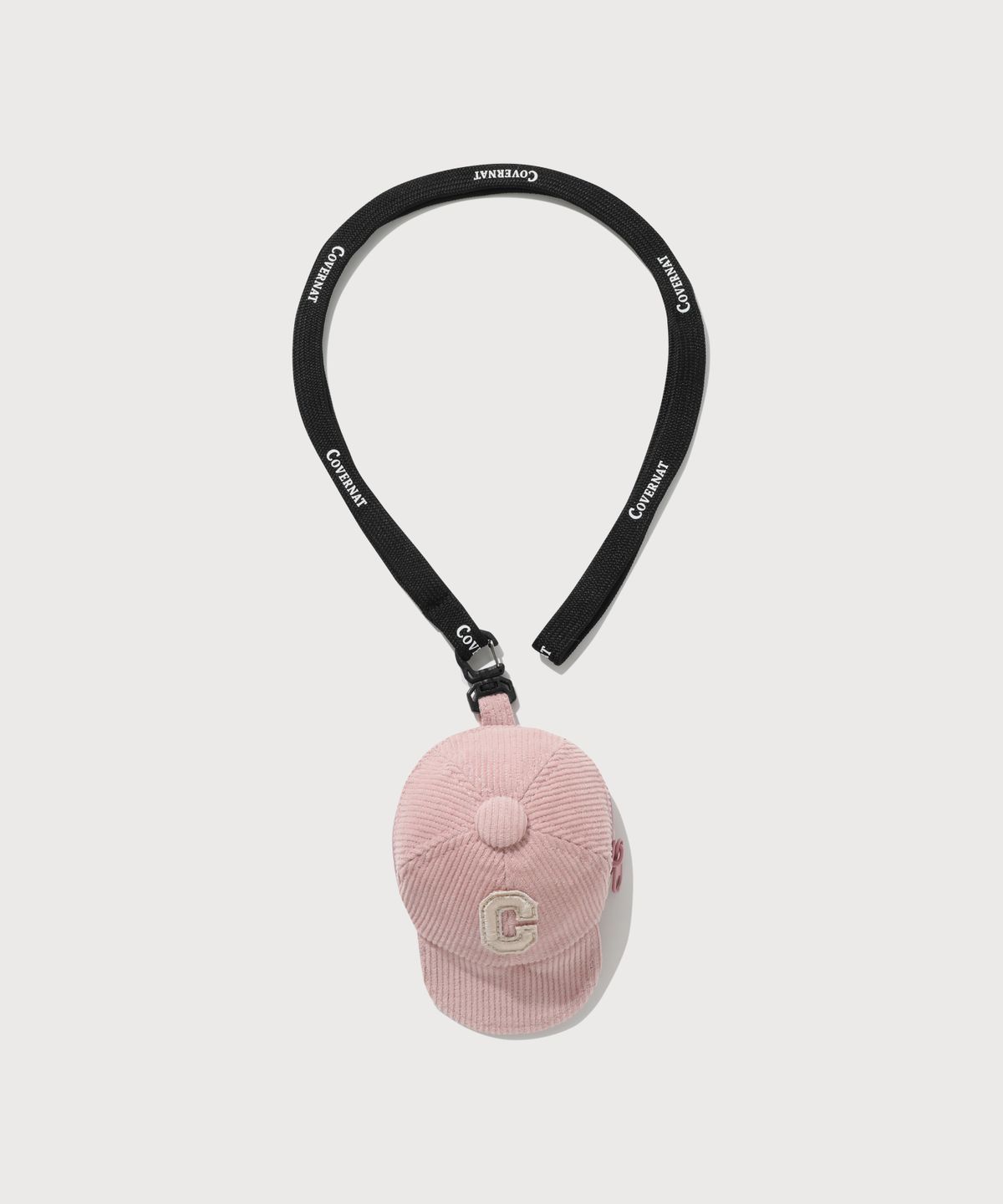 커버낫(COVERNAT) 코듀로이 C로고 모자 파우치 Pink