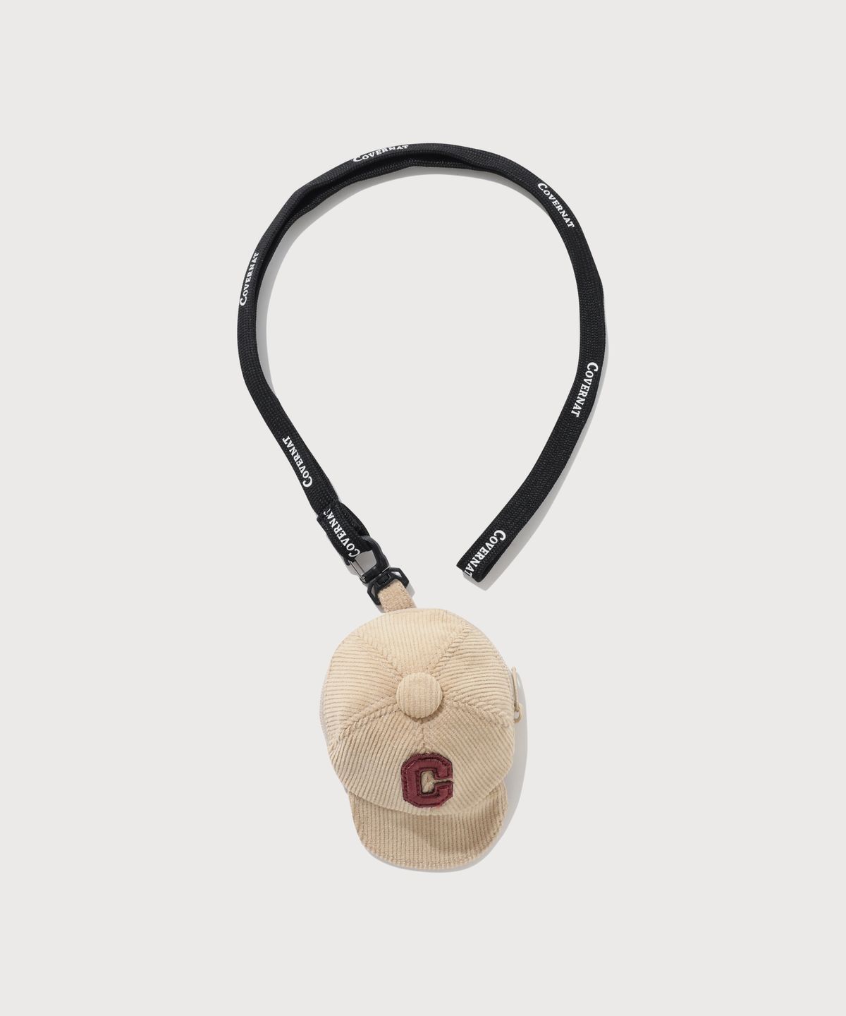 커버낫(COVERNAT) 코듀로이 C로고 모자 파우치 Beige