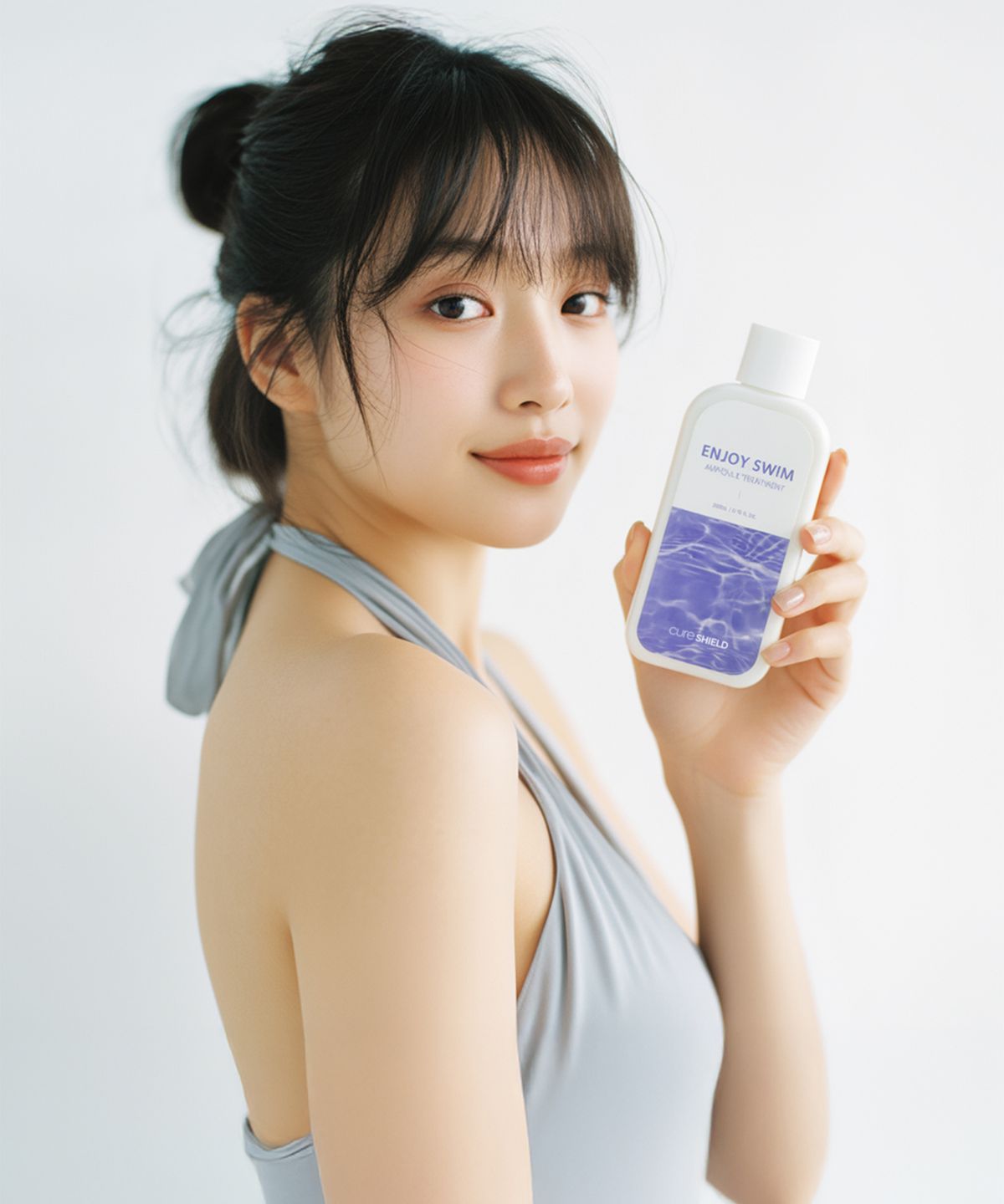 큐어실드(CURESHIELD) 인조이스윔 앰플 트리트먼트 극손상 머리 수영장 염소 제거 200ml