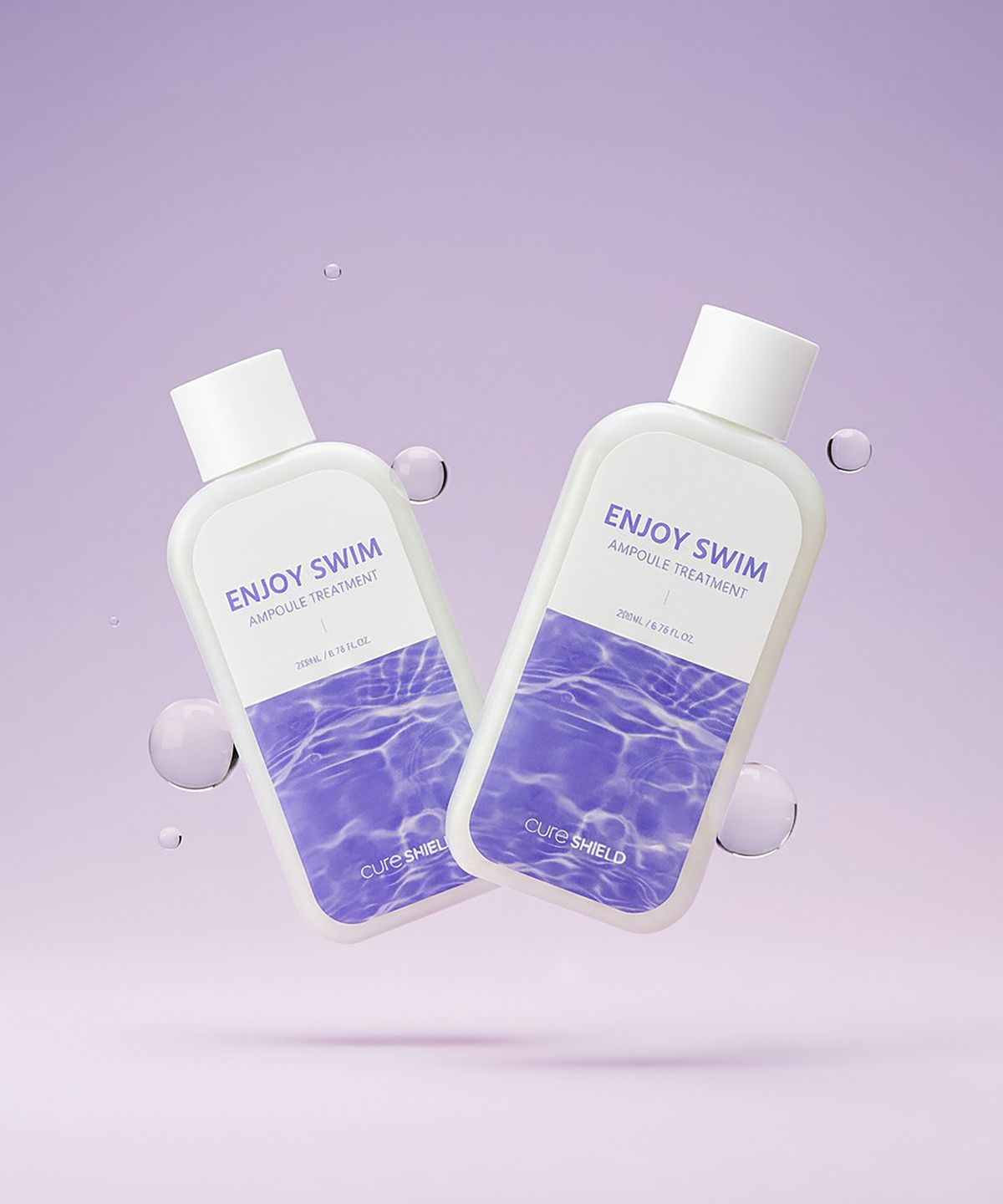 큐어실드(CURESHIELD) 인조이스윔 앰플 트리트먼트 극손상 머리 수영장 염소 제거 200ml
