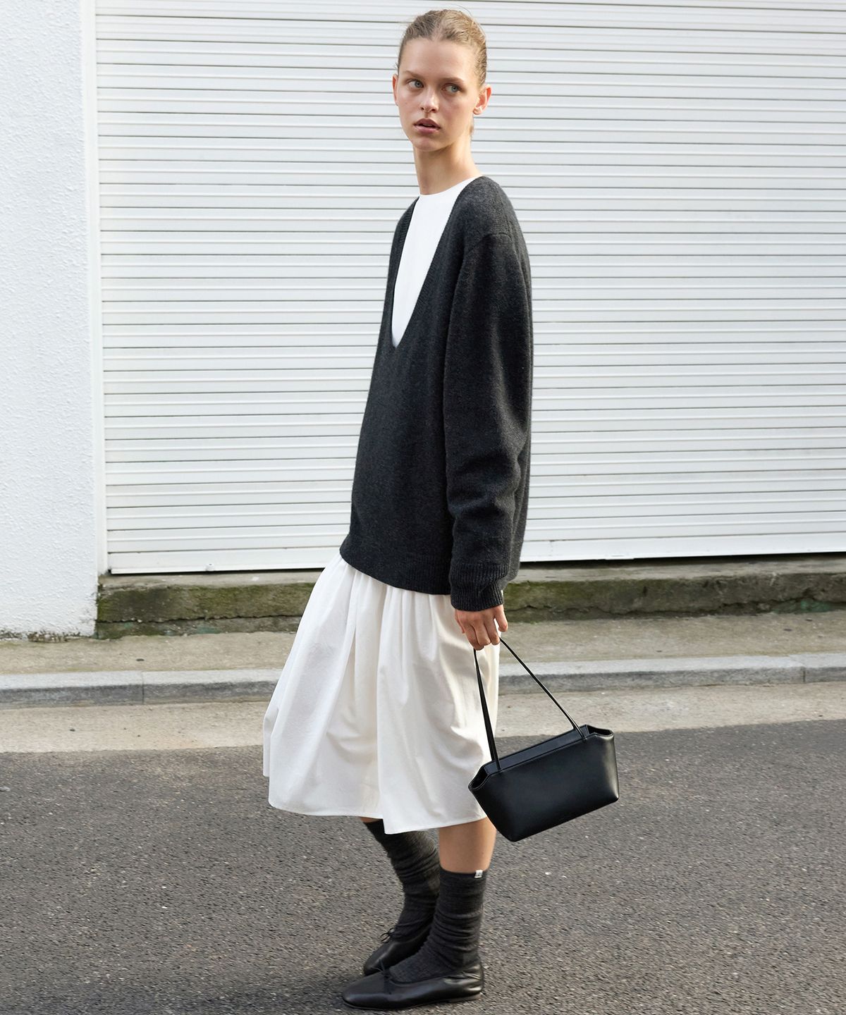 르바(LEVAR) Flow Maxi Dress - Off White