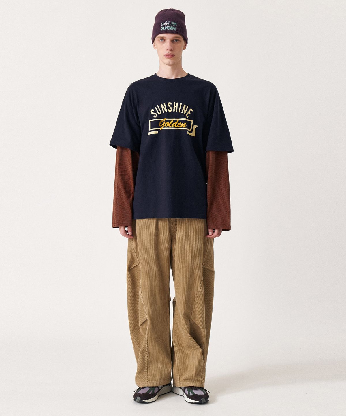골든선샤인(GOLDEN SUNSHINE) Corduroy parachute pants_Beige