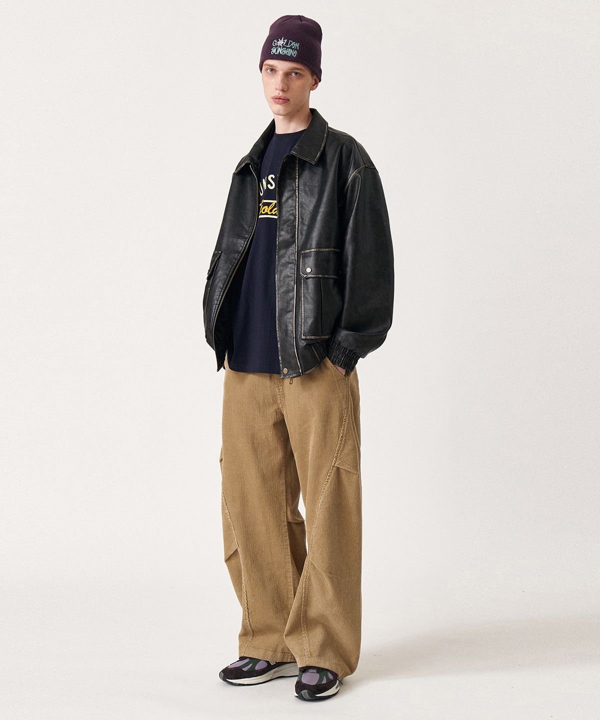 골든선샤인(GOLDEN SUNSHINE) Corduroy parachute pants_Beige