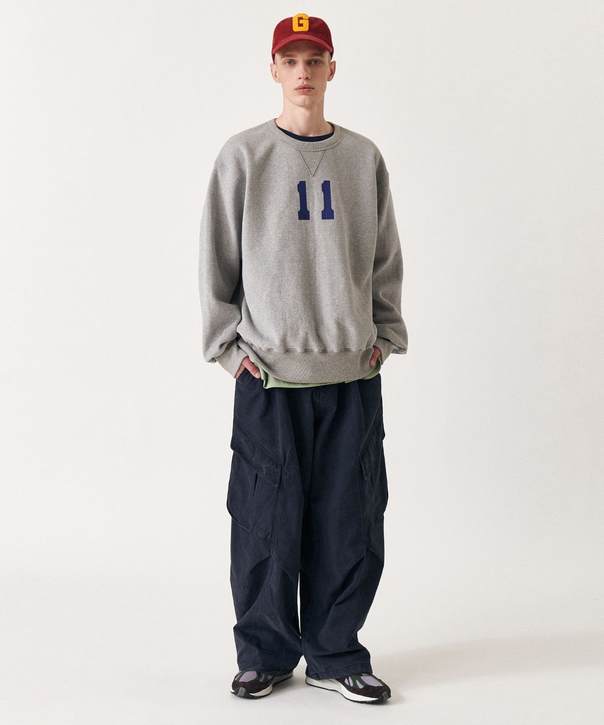 골든선샤인(GOLDEN SUNSHINE) Washed cargo pants_Navy