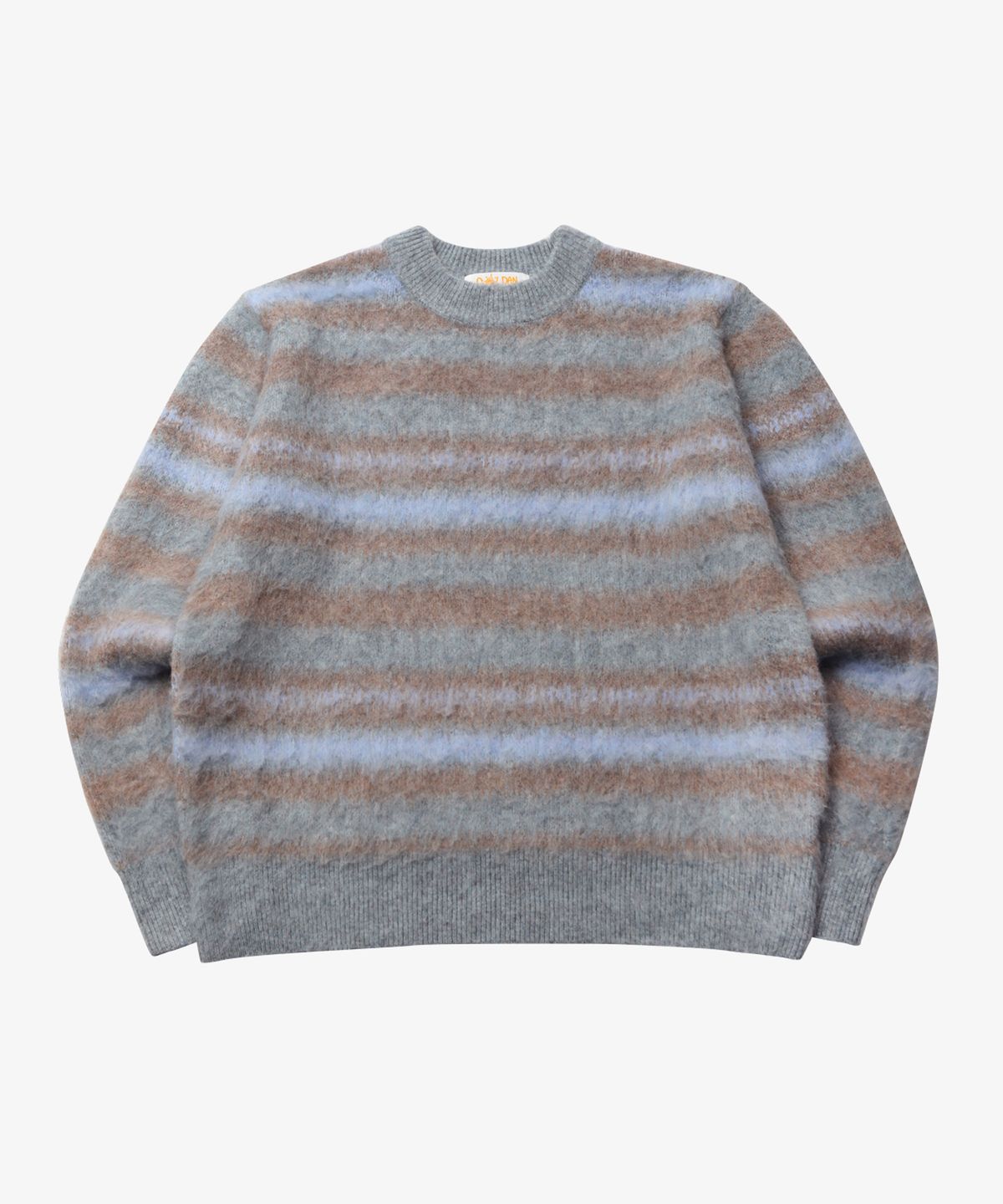 골든선샤인(GOLDEN SUNSHINE) Wool stripe boucle knit_Blue