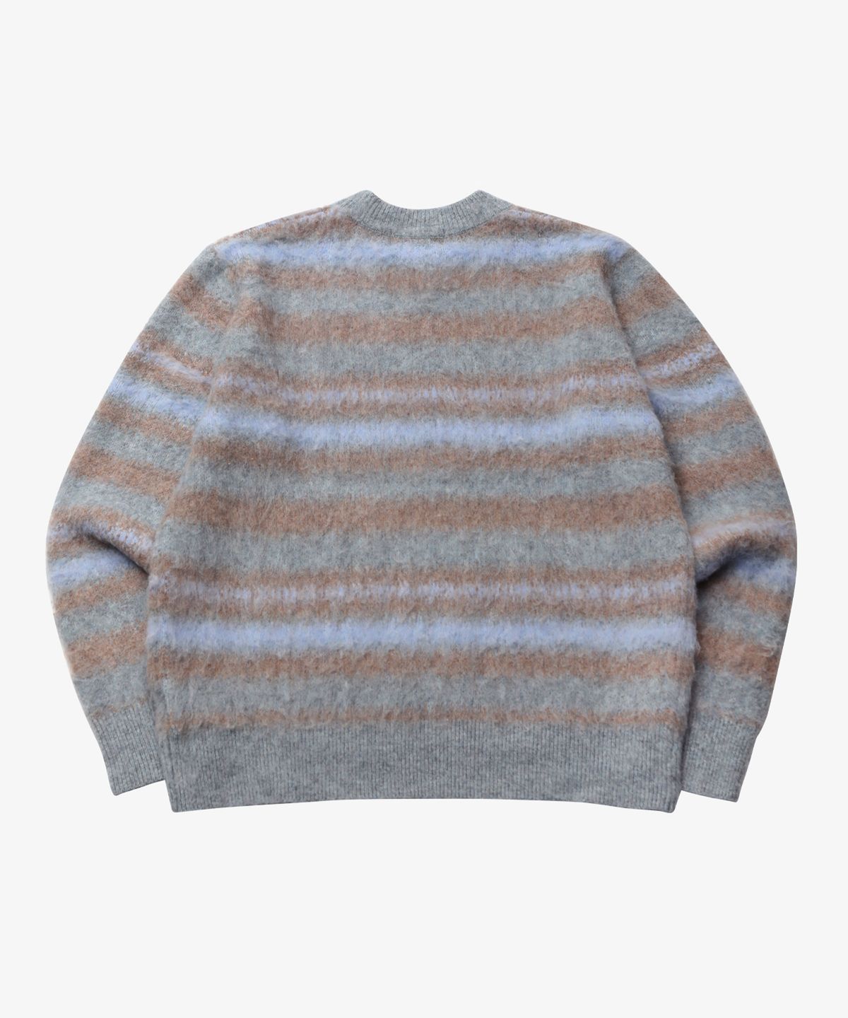 골든선샤인(GOLDEN SUNSHINE) Wool stripe boucle knit_Blue
