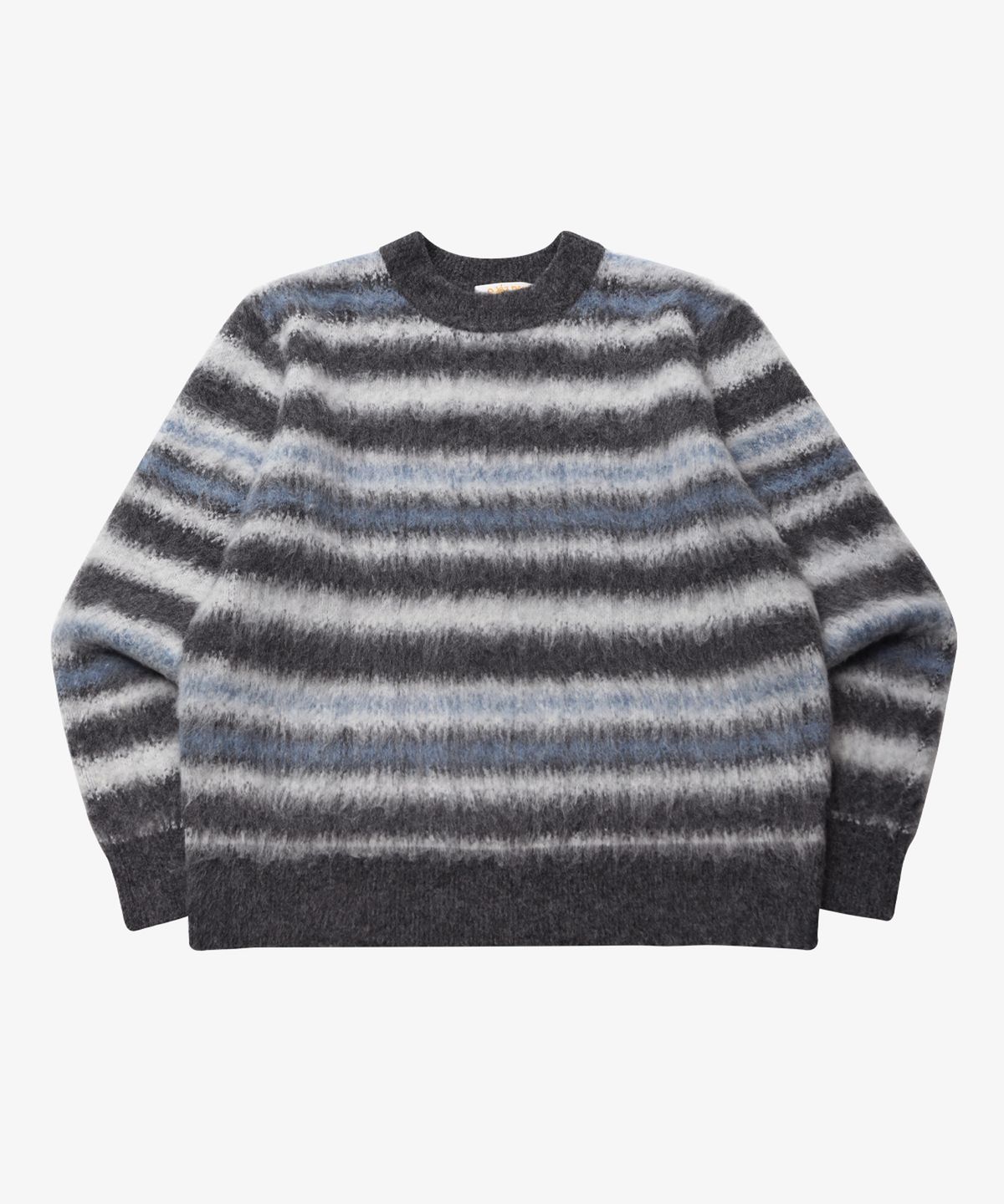 골든선샤인(GOLDEN SUNSHINE) Wool stripe boucle knit_Grey