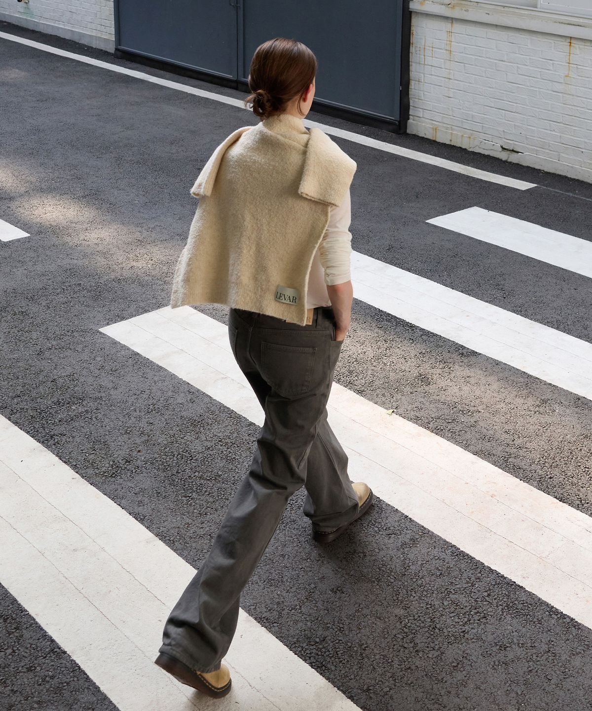 르바(LEVAR) Relaxed Fit Denim - Stone Khaki