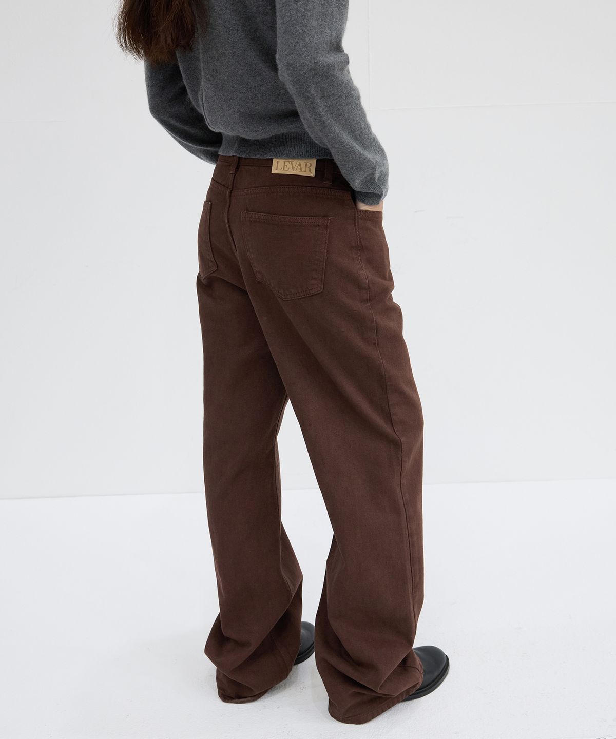 르바(LEVAR) Relaxed Fit Denim - Cocoa Brown