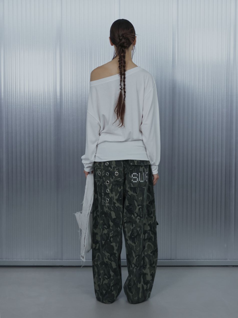 MUSINSA公式 | SETUPEXE BOLD LETTERING LOOSE TOP / WHITE