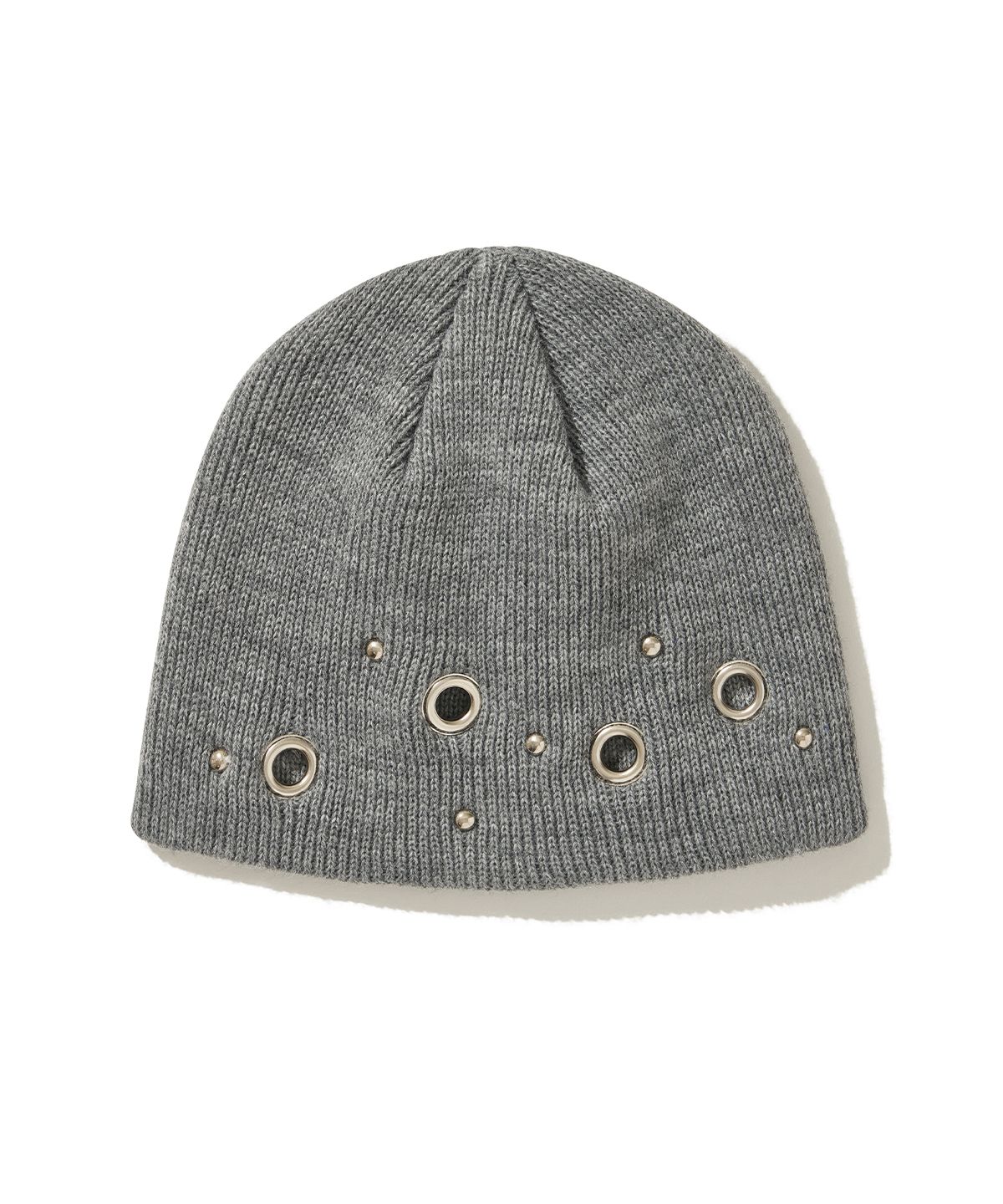 디오스피스(DAUSPICE) (DUC) Eyelet Stud Beanie Gray