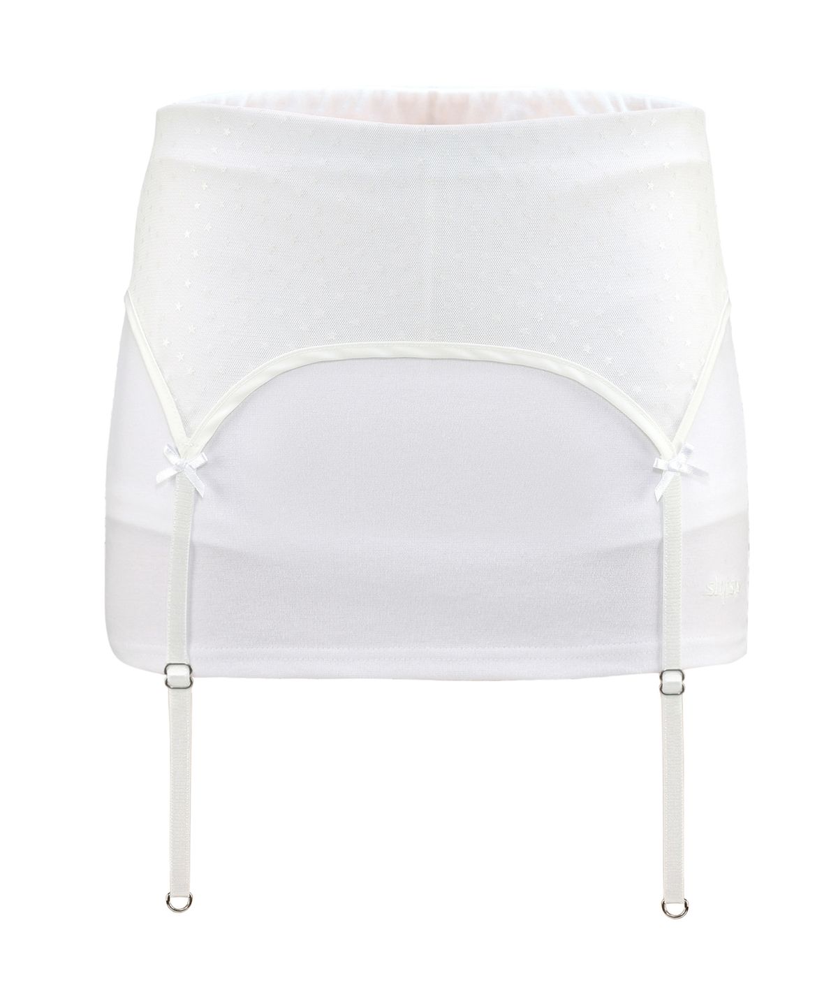 슬리시스(SLYISIS) Garter Detail Low Rise Skirt (White)