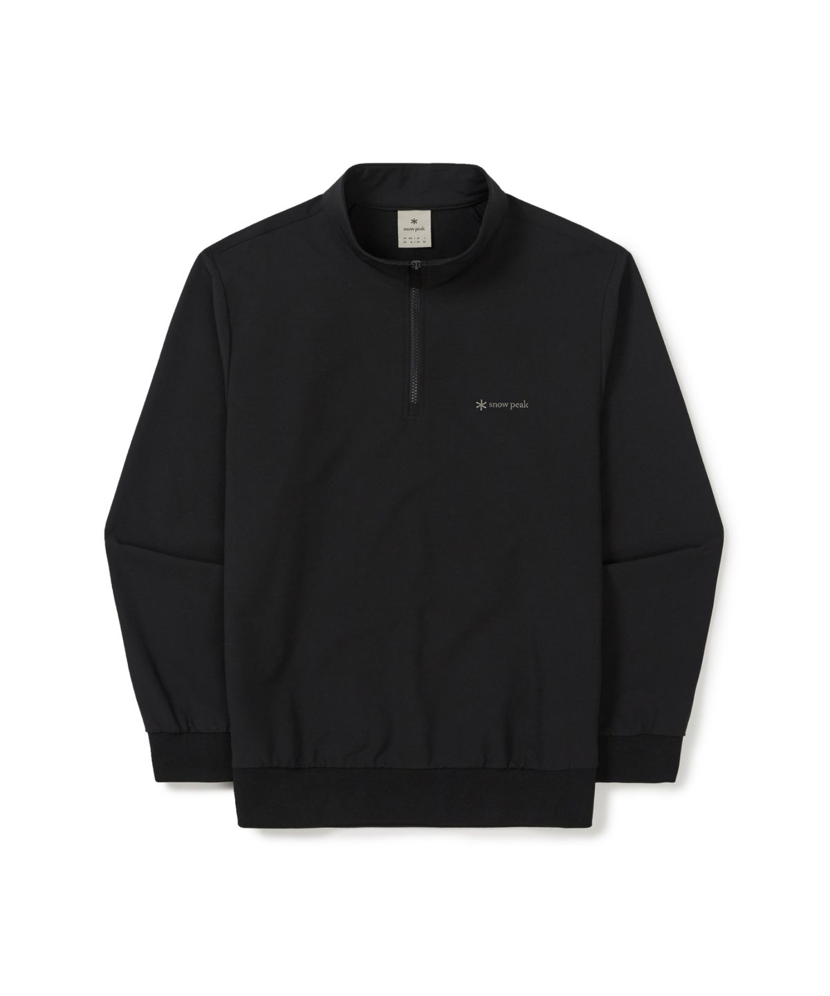 스노우피크 어패럴(SNOWPEAK APPAREL) 라고 반집업 맨투맨 (S25FMTZT32) Black