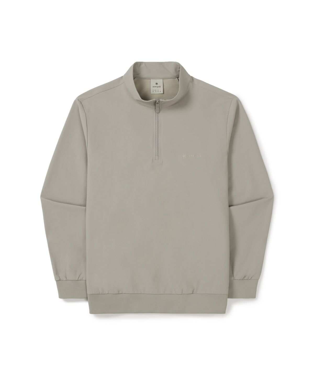 스노우피크 어패럴(SNOWPEAK APPAREL) 라고 반집업 맨투맨 (S25FMTZT32) Fog Gray