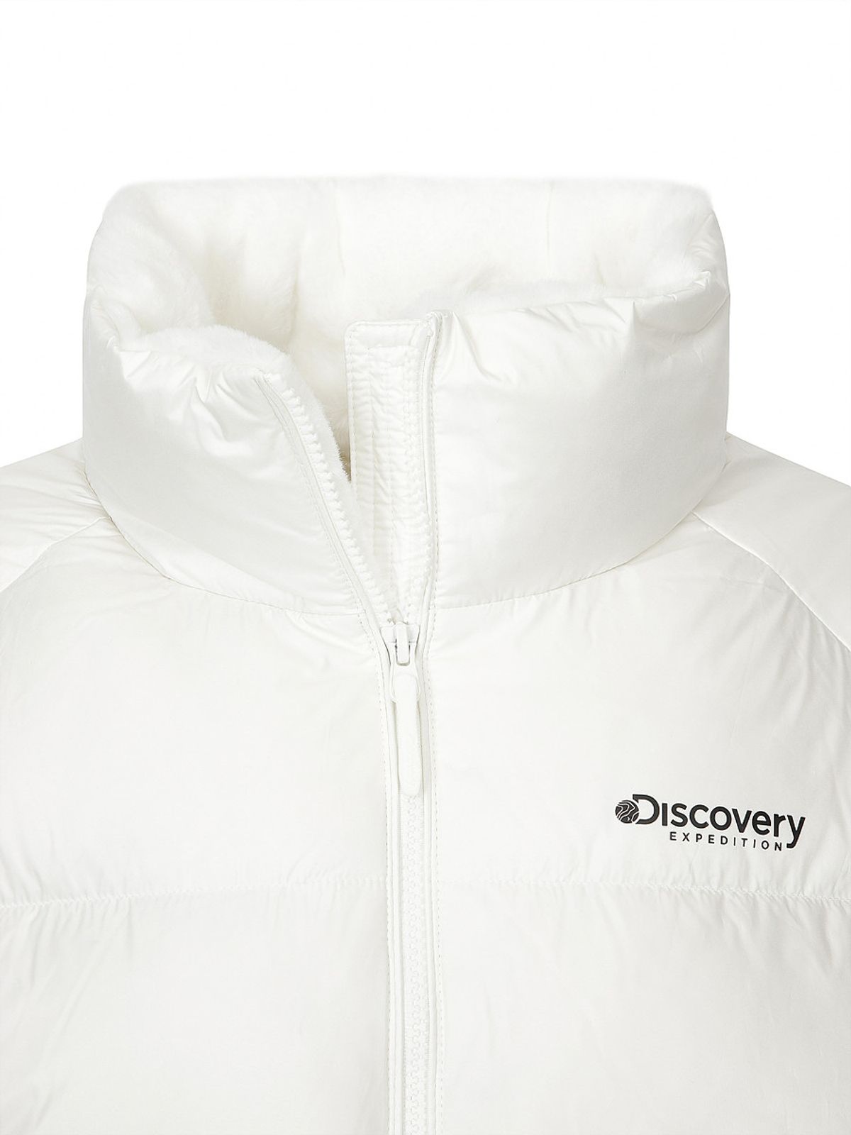 디스커버리 익스페디션(DISCOVERY EXPEDITION) 여성 올리브 글로우 다운 숏패딩 (N/CREAM)