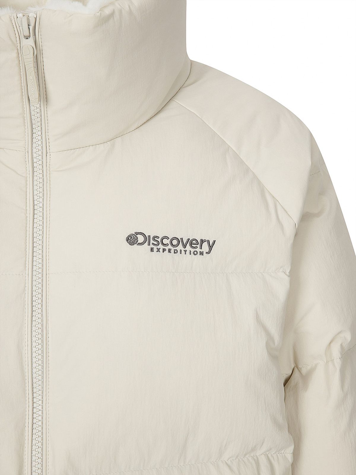 디스커버리 익스페디션(DISCOVERY EXPEDITION) 여성 올리브 글로우 다운 숏패딩 (BEIGE2)