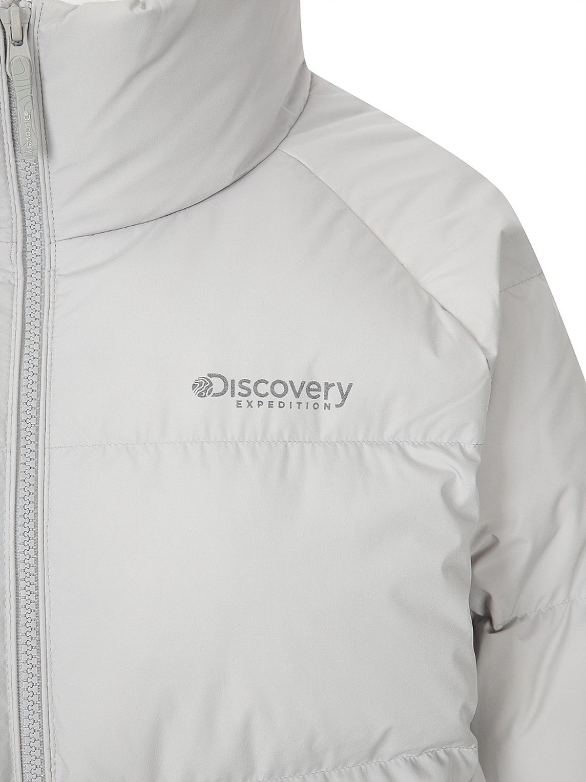 디스커버리 익스페디션(DISCOVERY EXPEDITION) 여성 올리브 글로우 다운 숏패딩 (L/SILVER)